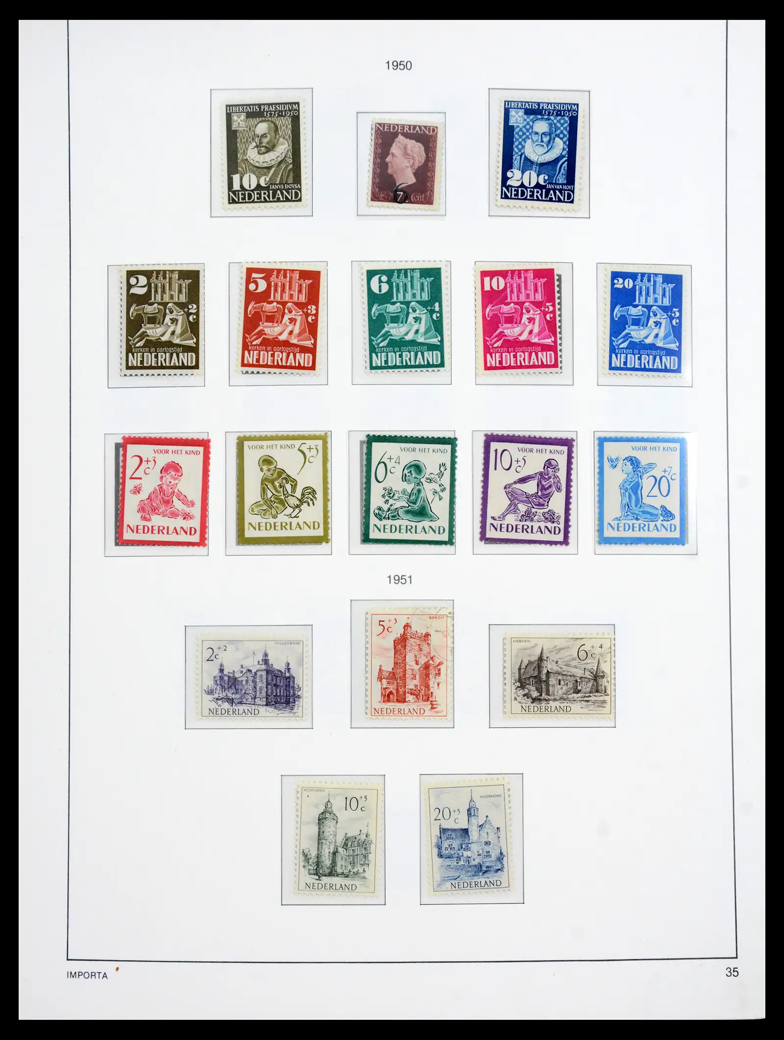41159 0037 - Postzegelverzameling 41159 Nederland 1852-1980.