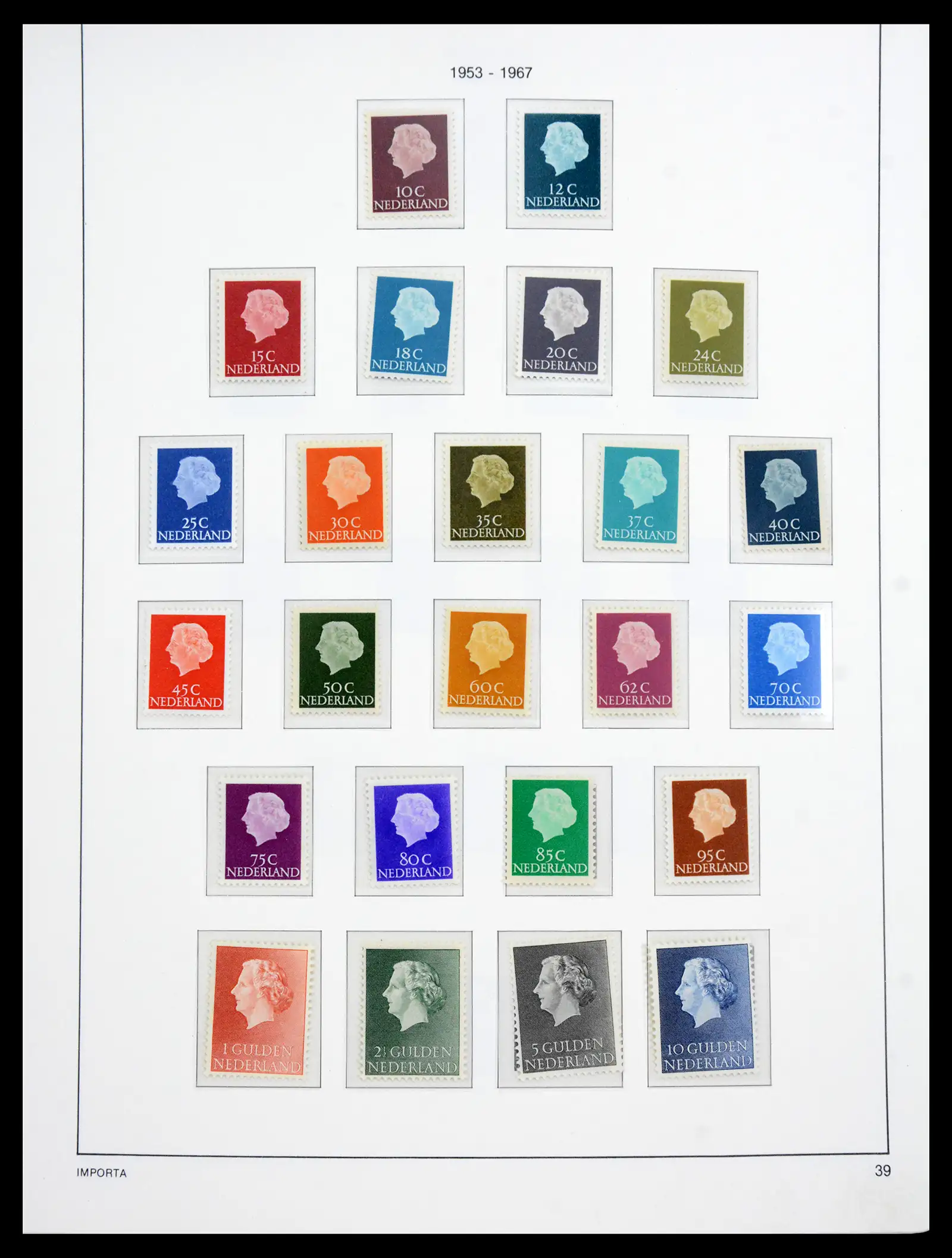 41159 0041 - Postzegelverzameling 41159 Nederland 1852-1980.