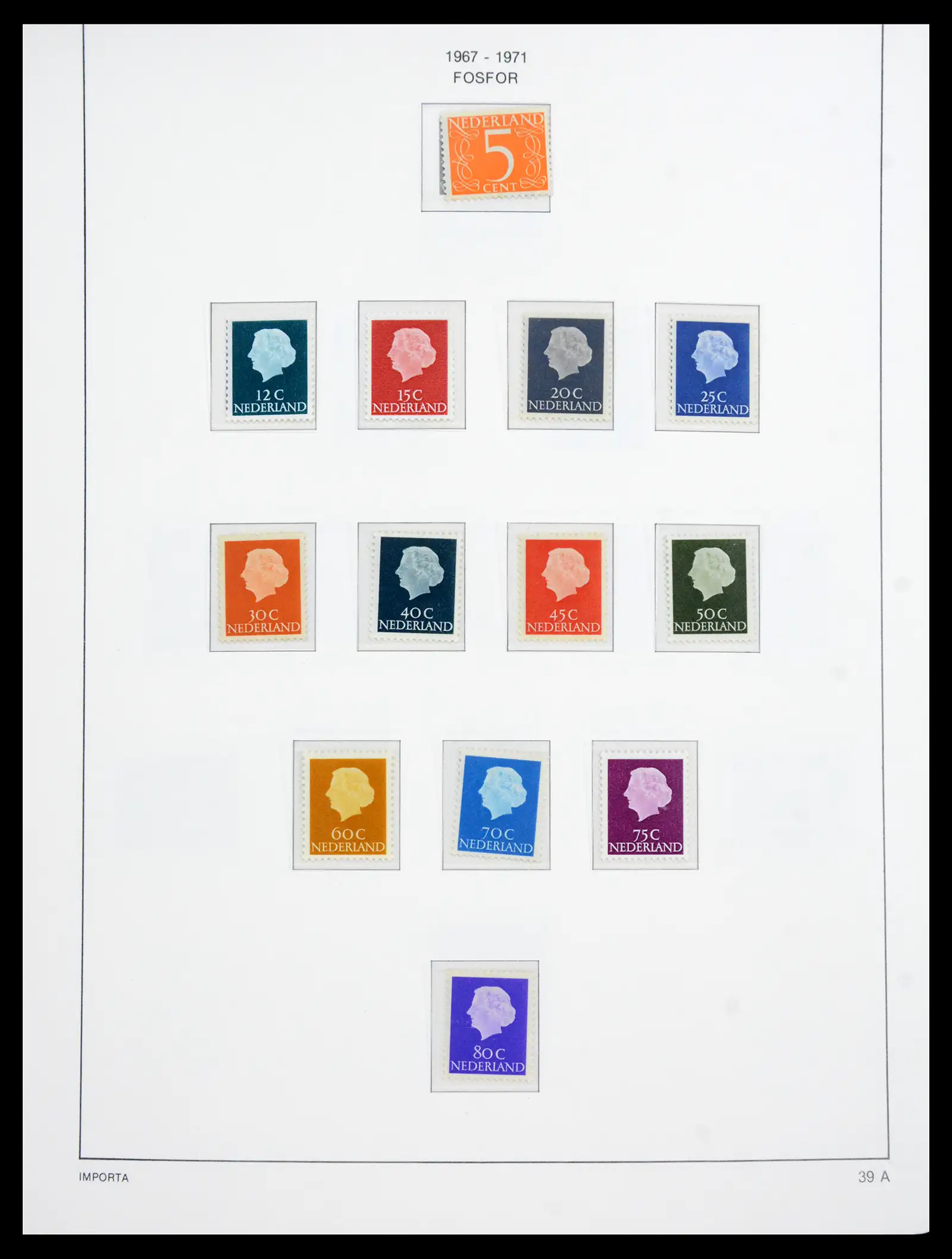 41159 0042 - Postzegelverzameling 41159 Nederland 1852-1980.