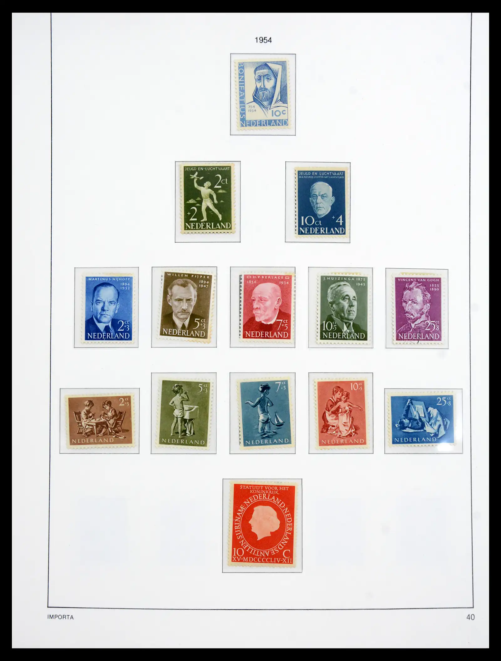 41159 0043 - Postzegelverzameling 41159 Nederland 1852-1980.