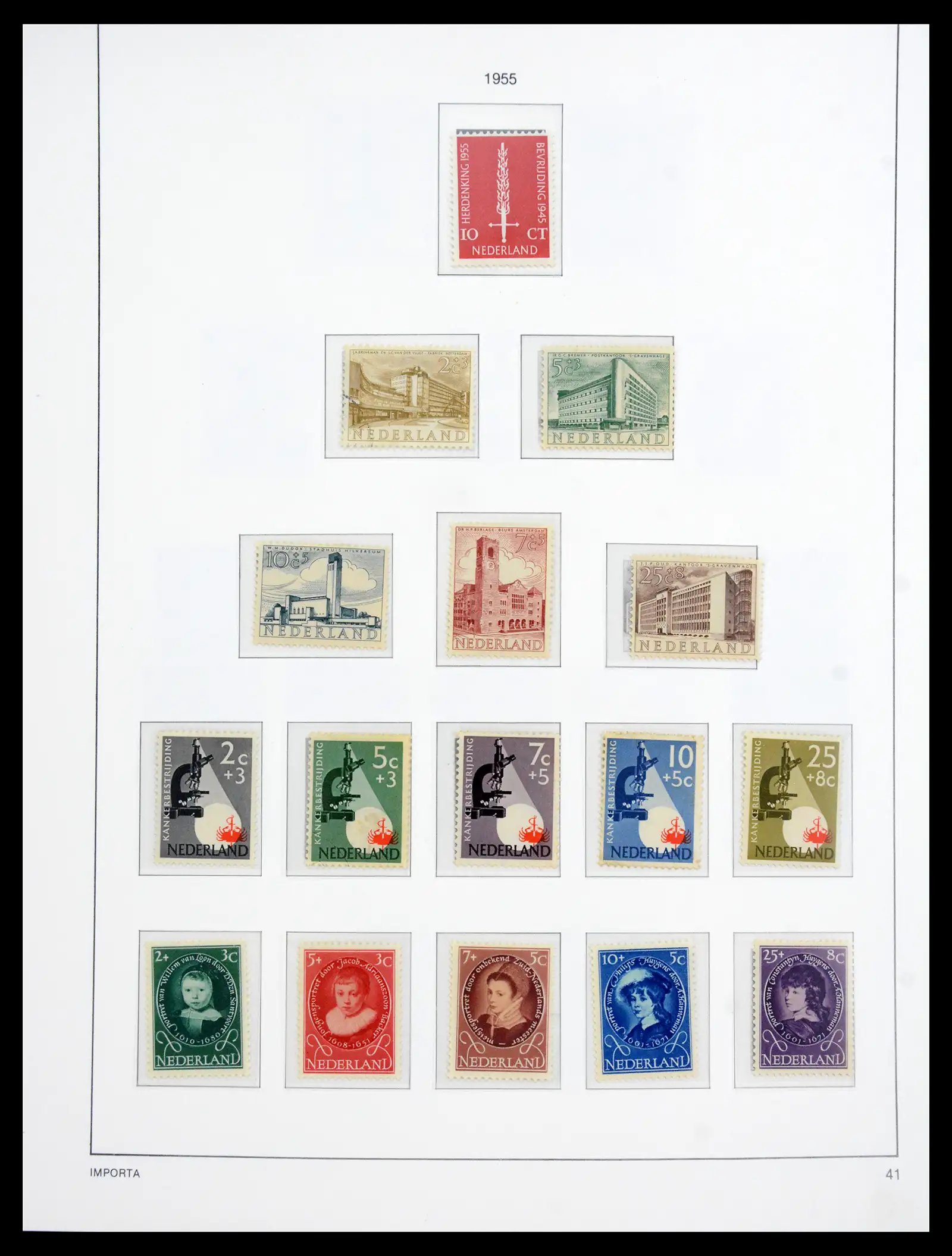 41159 0044 - Postzegelverzameling 41159 Nederland 1852-1980.