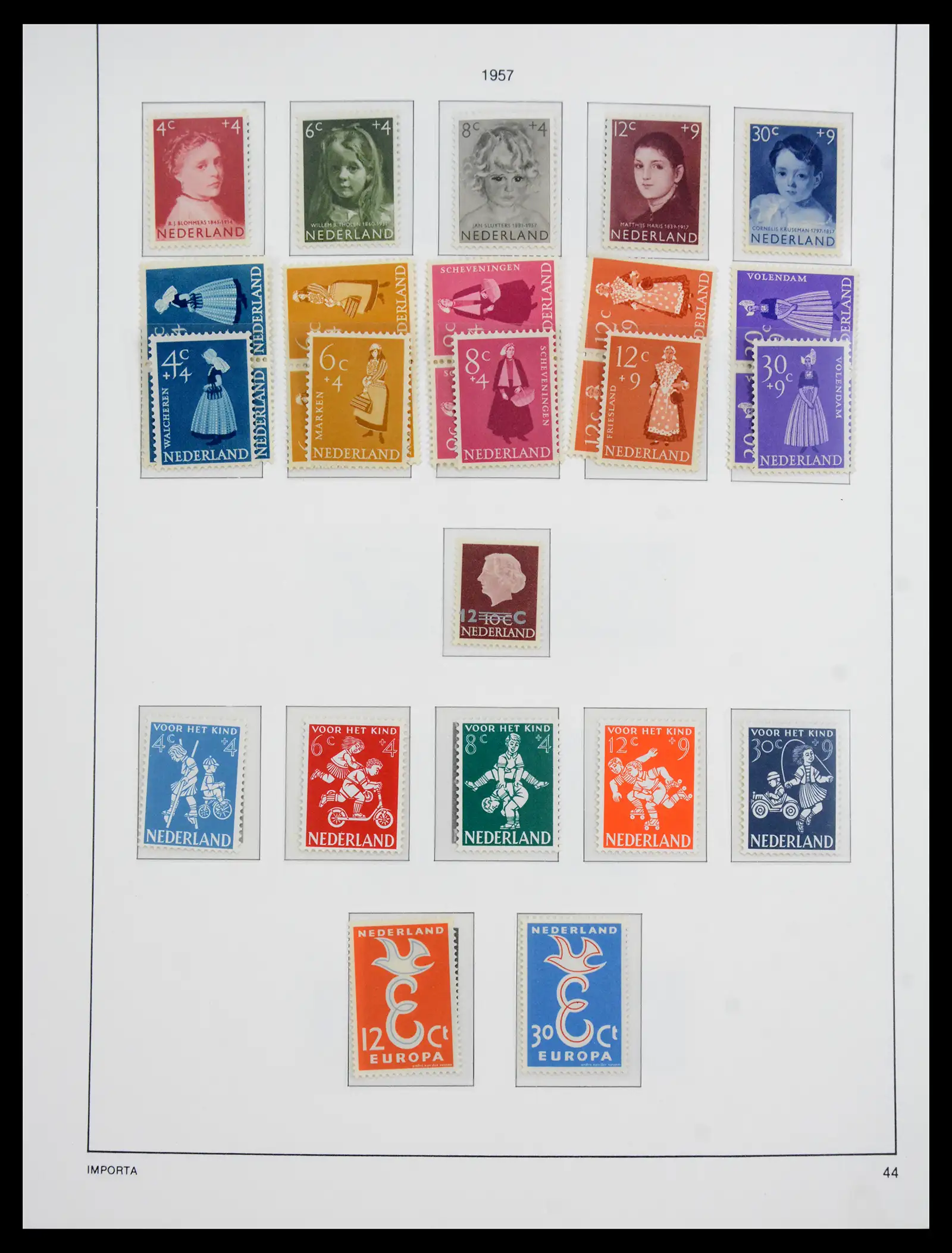 41159 0047 - Postzegelverzameling 41159 Nederland 1852-1980.