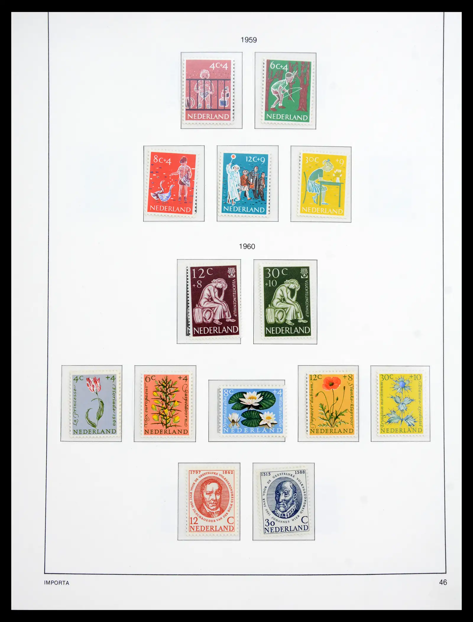 41159 0049 - Postzegelverzameling 41159 Nederland 1852-1980.