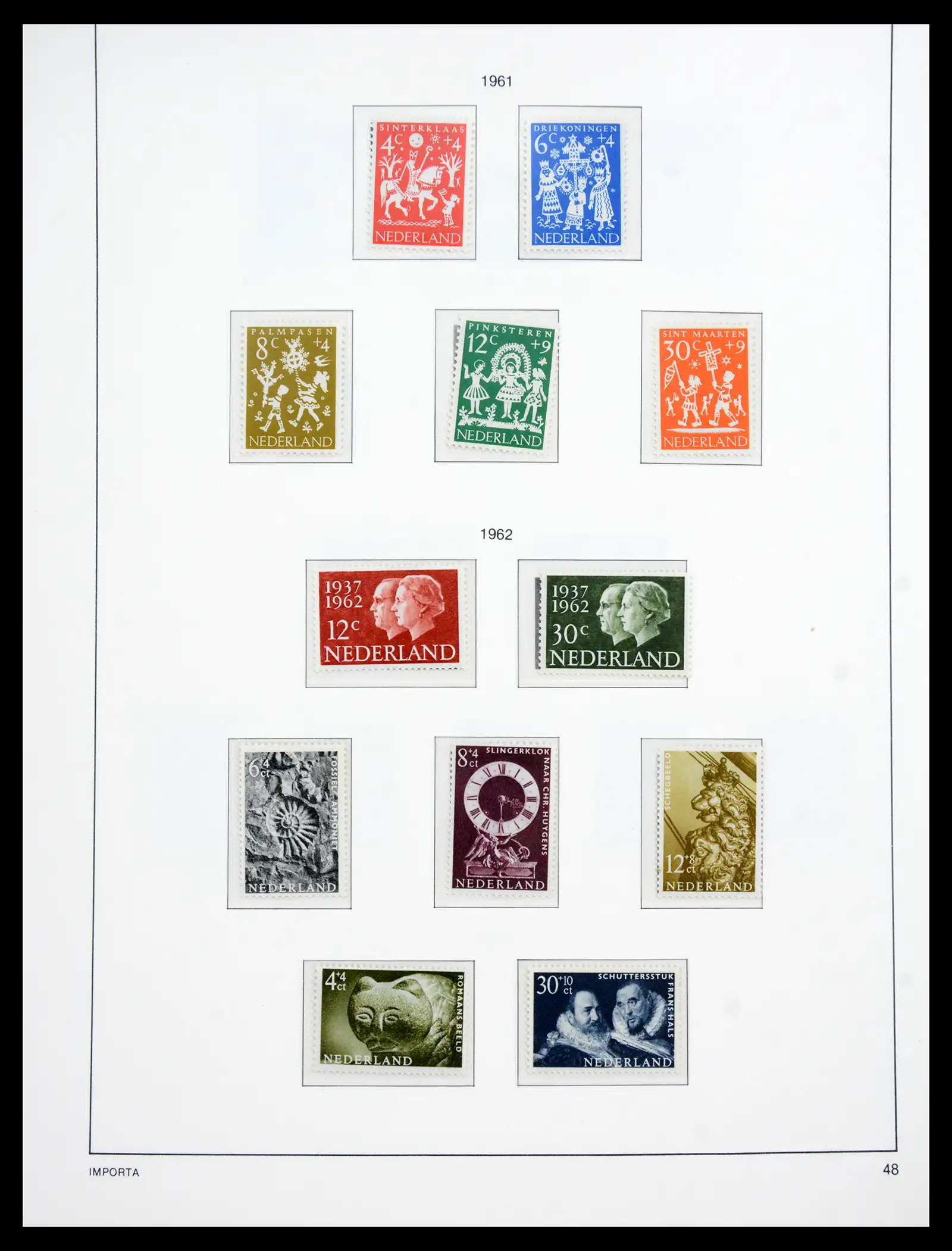 41159 0051 - Postzegelverzameling 41159 Nederland 1852-1980.