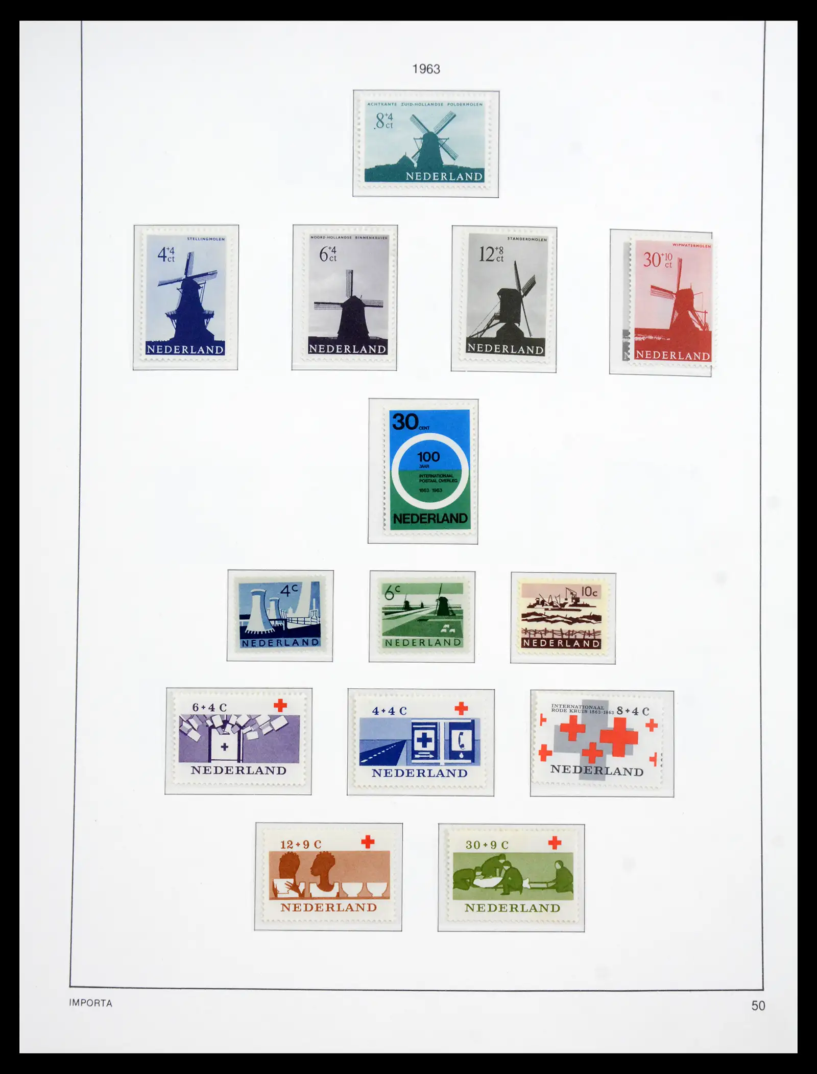 41159 0053 - Postzegelverzameling 41159 Nederland 1852-1980.