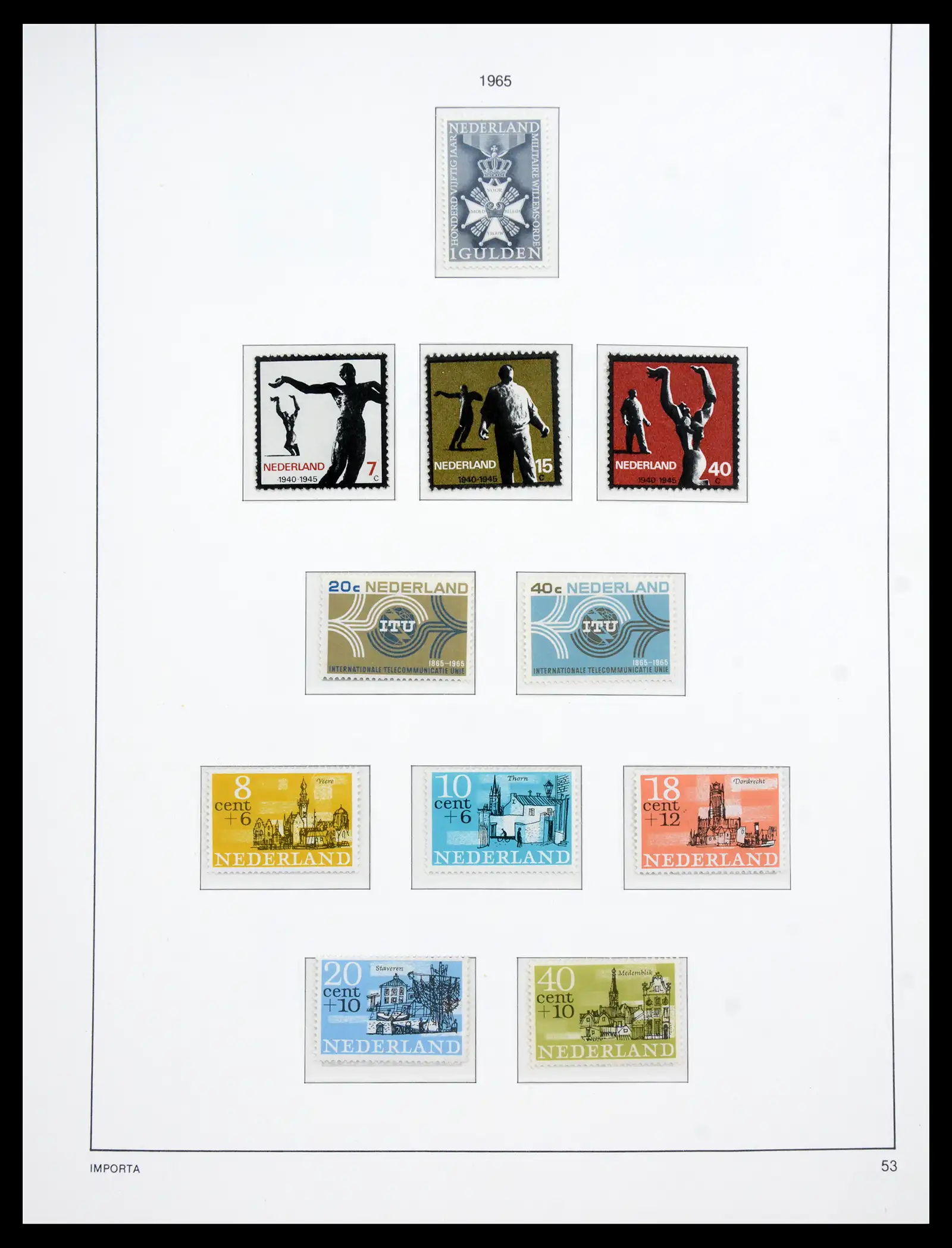 41159 0056 - Postzegelverzameling 41159 Nederland 1852-1980.