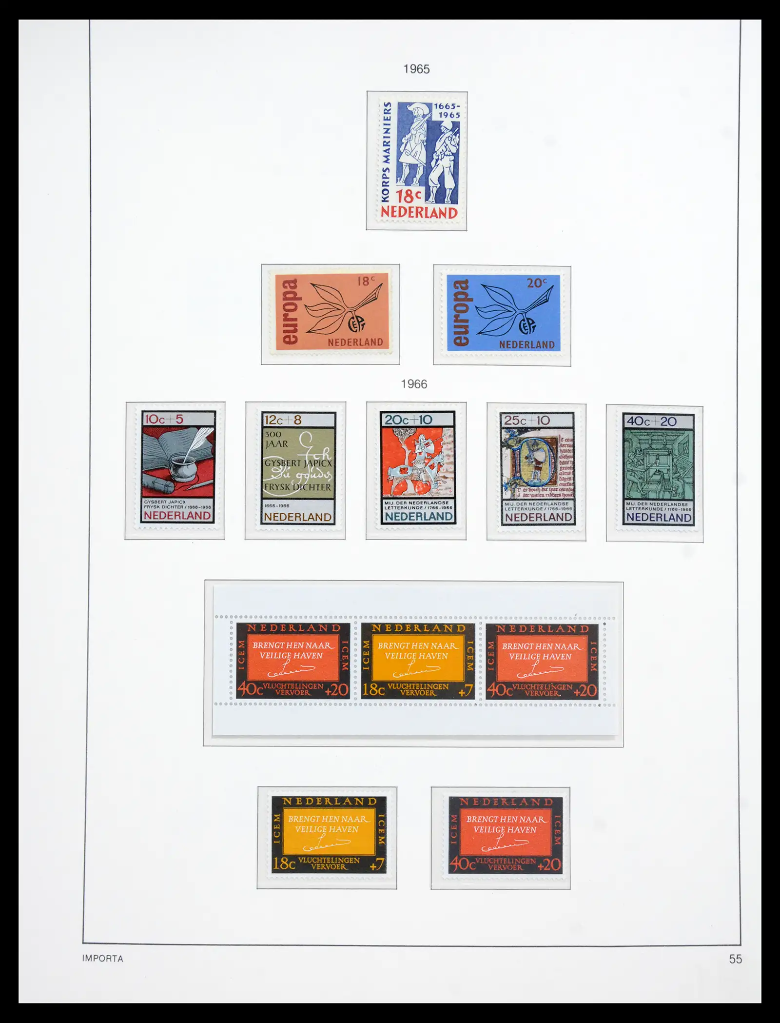 41159 0058 - Postzegelverzameling 41159 Nederland 1852-1980.
