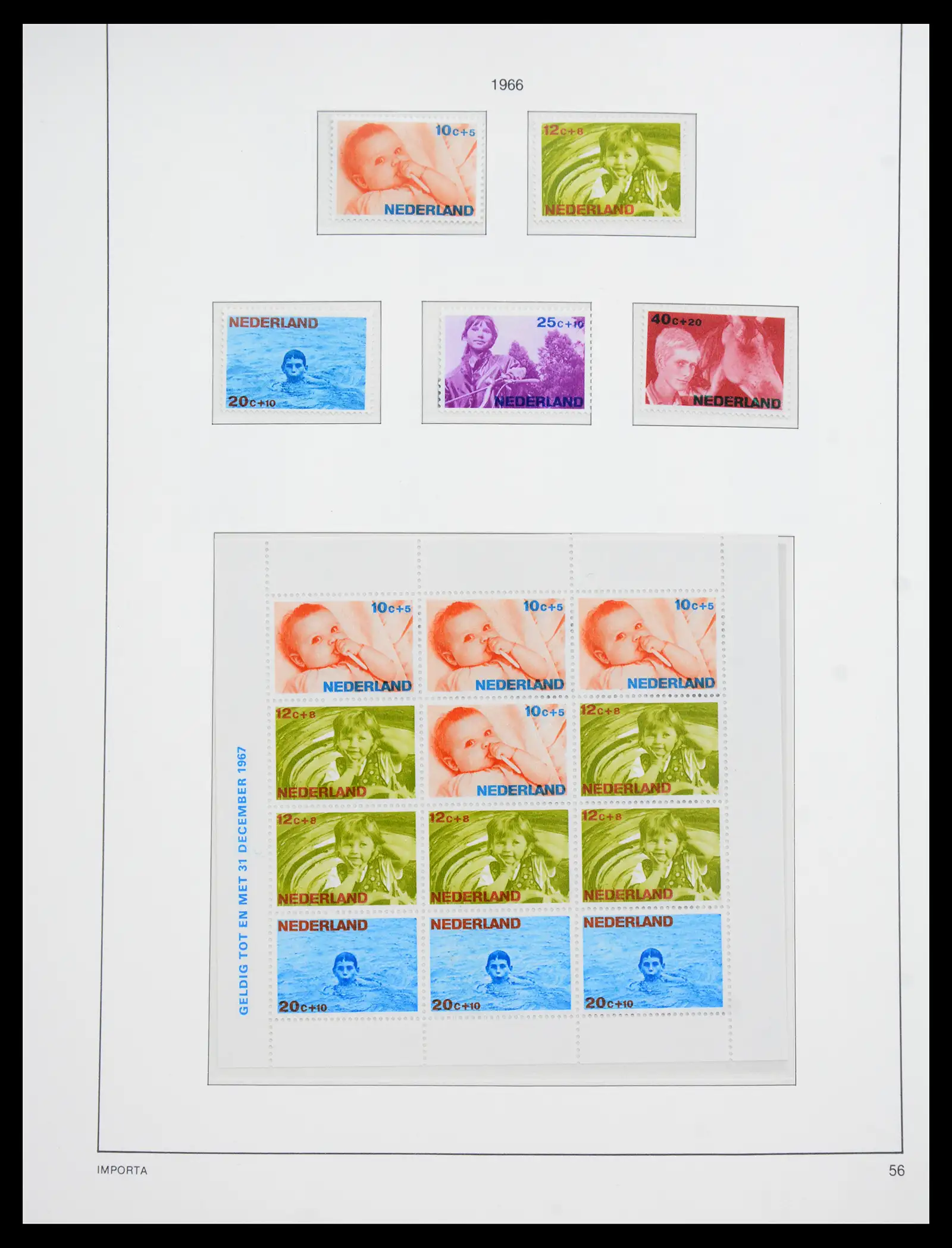 41159 0059 - Postzegelverzameling 41159 Nederland 1852-1980.