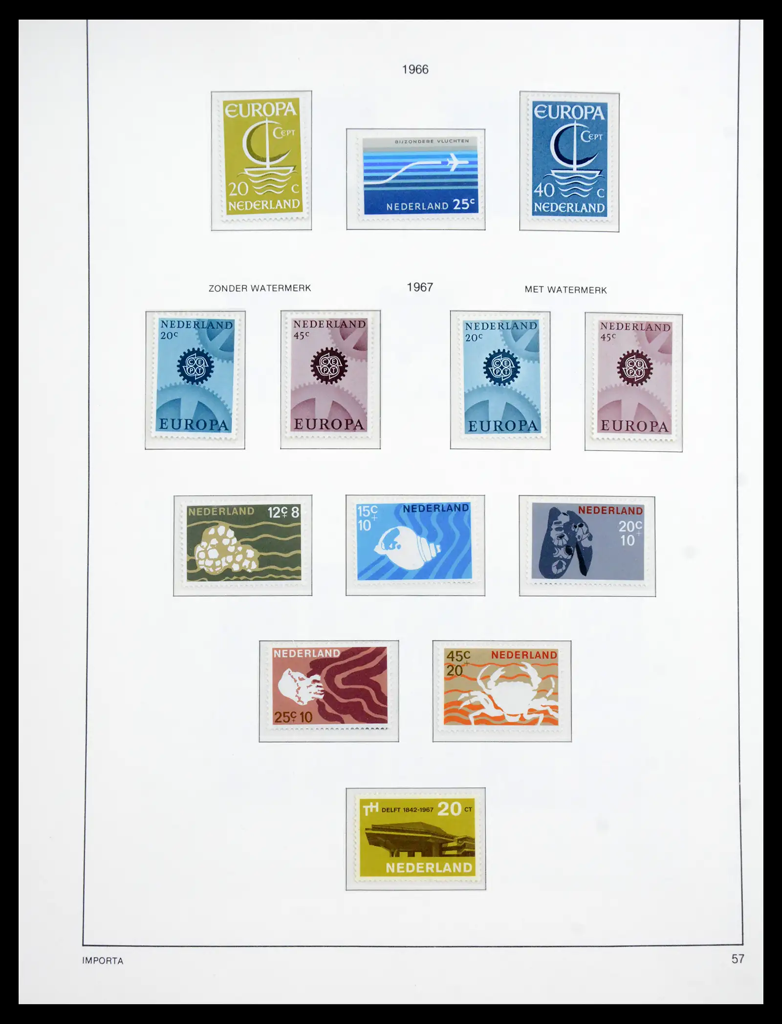 41159 0060 - Postzegelverzameling 41159 Nederland 1852-1980.