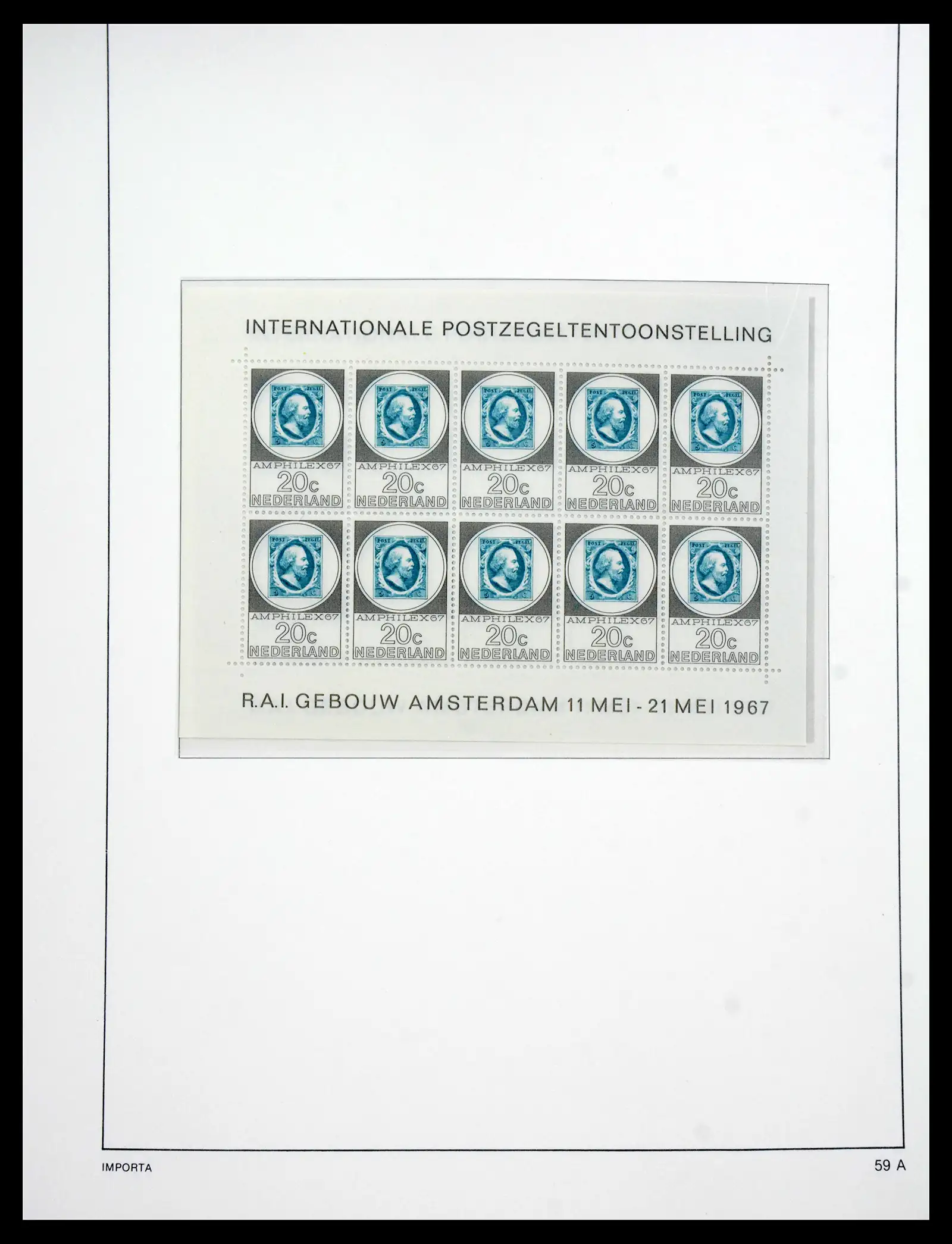 41159 0063 - Postzegelverzameling 41159 Nederland 1852-1980.