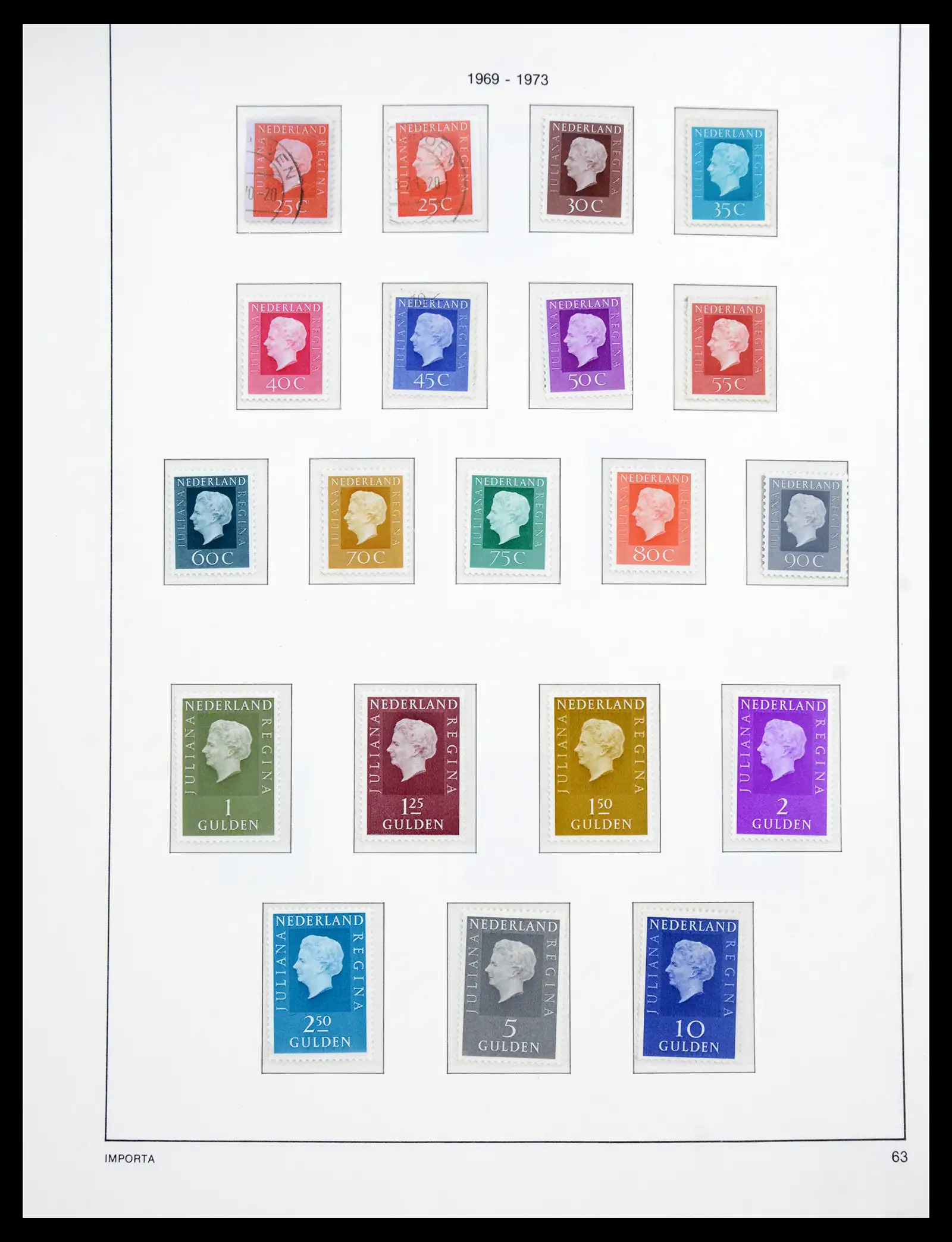 41159 0069 - Postzegelverzameling 41159 Nederland 1852-1980.