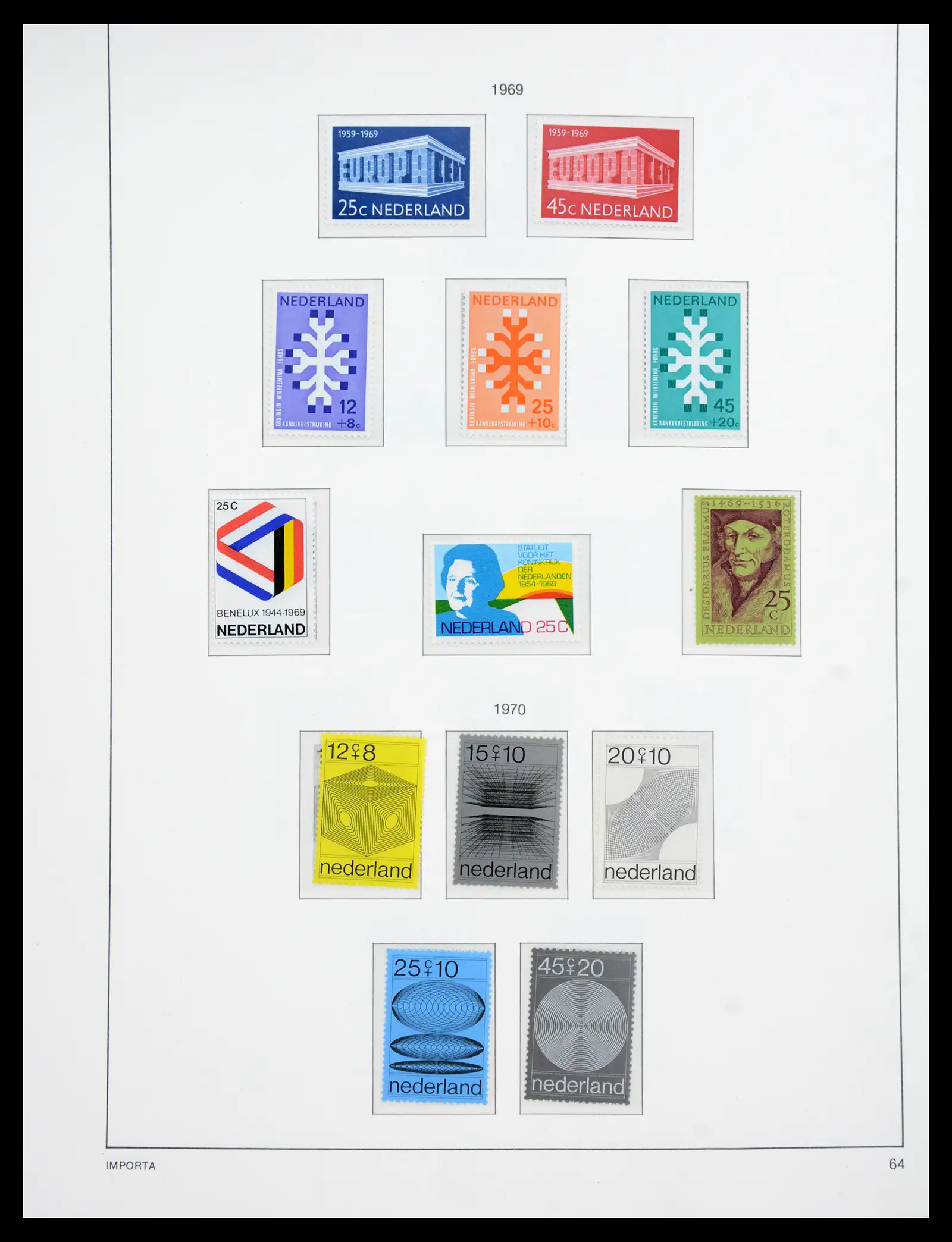 41159 0071 - Postzegelverzameling 41159 Nederland 1852-1980.