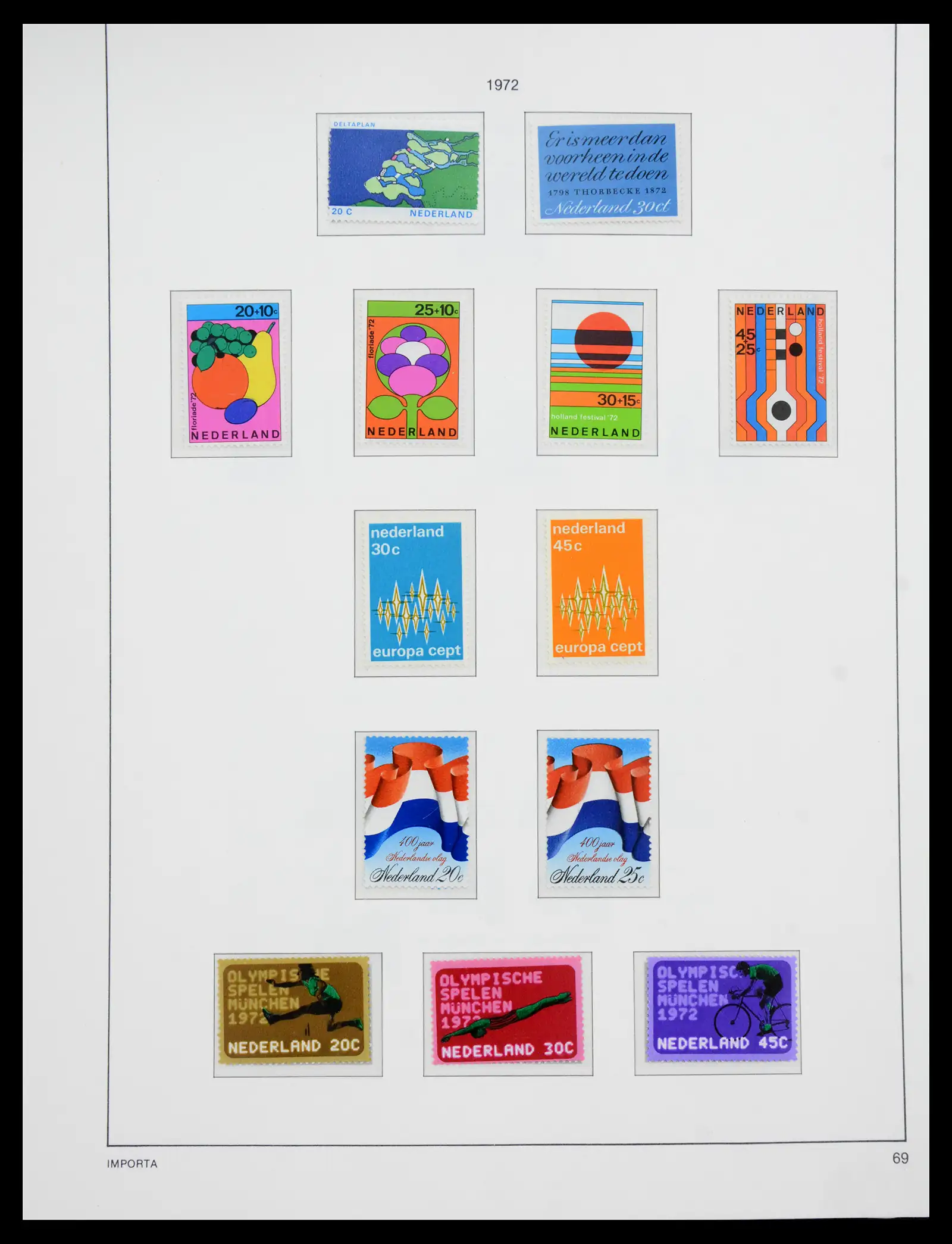 41159 0076 - Postzegelverzameling 41159 Nederland 1852-1980.