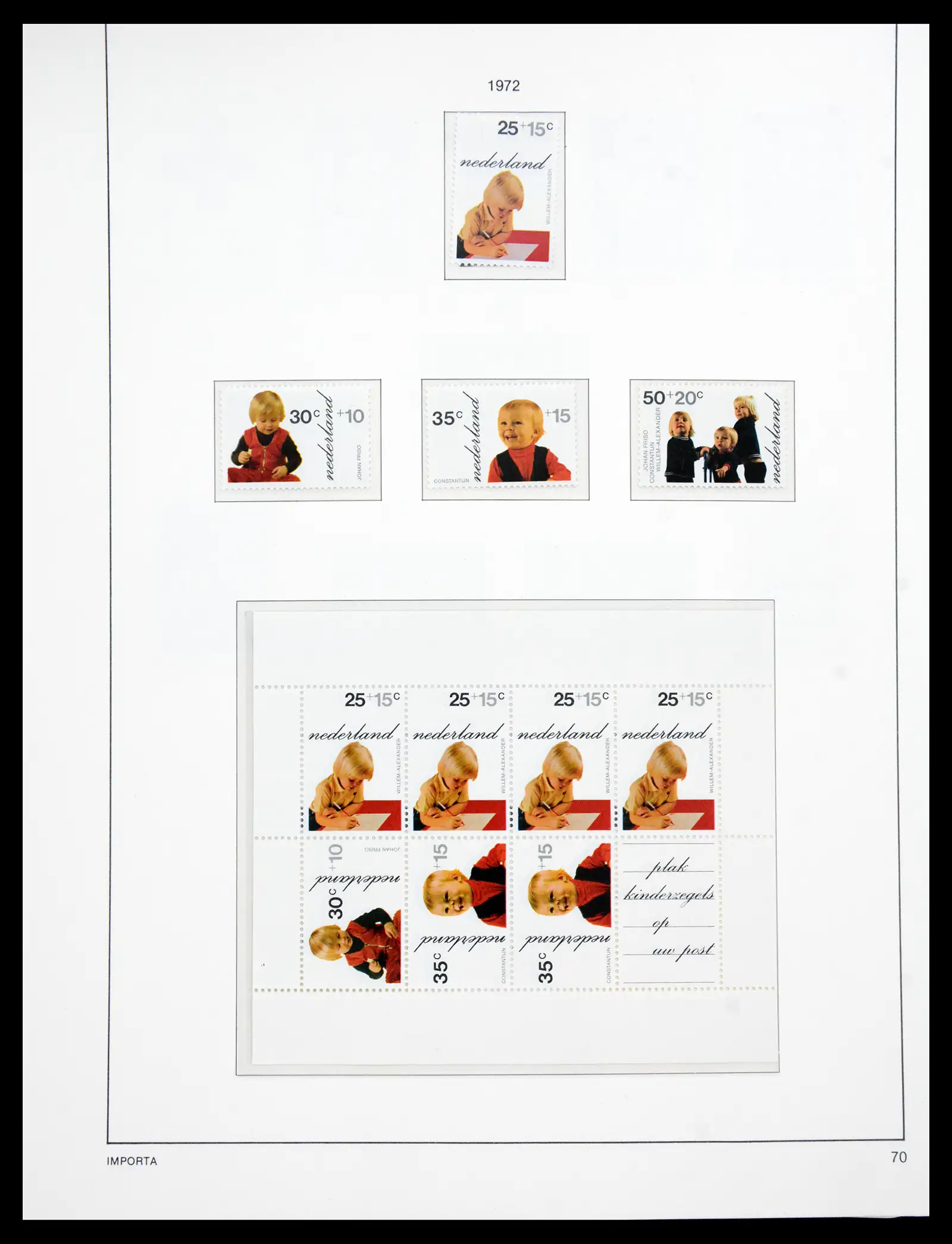 41159 0077 - Postzegelverzameling 41159 Nederland 1852-1980.