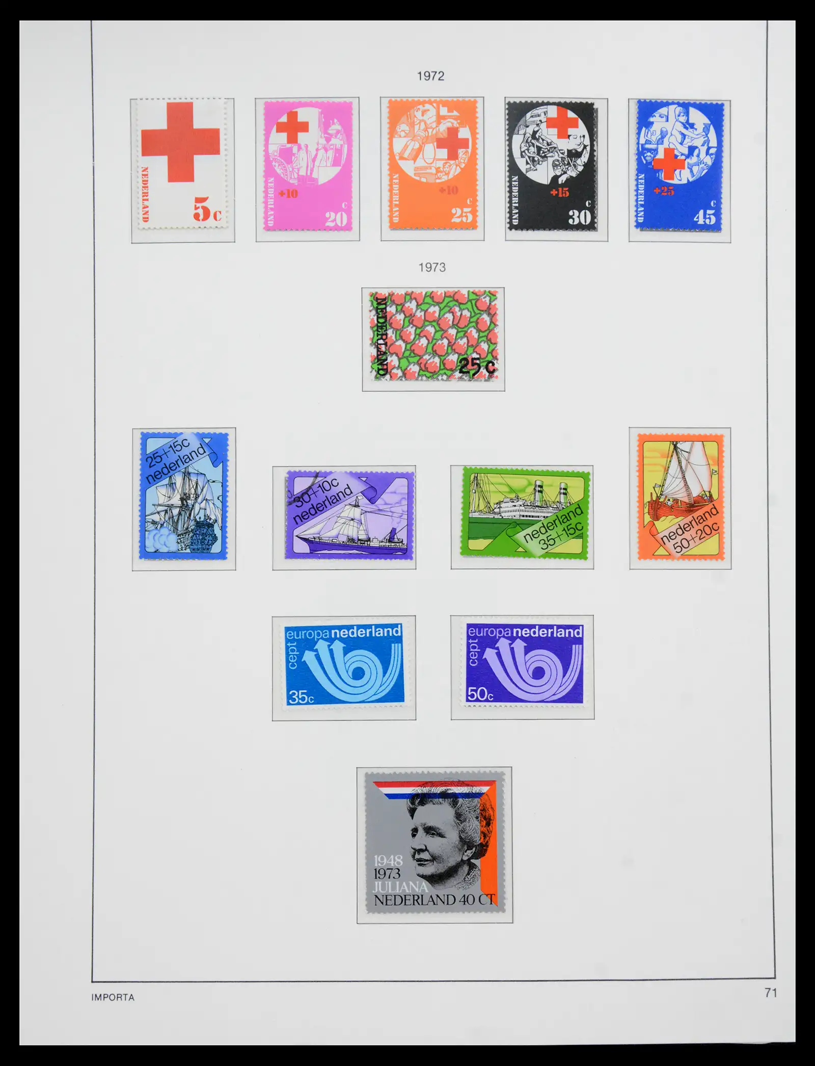 41159 0078 - Postzegelverzameling 41159 Nederland 1852-1980.