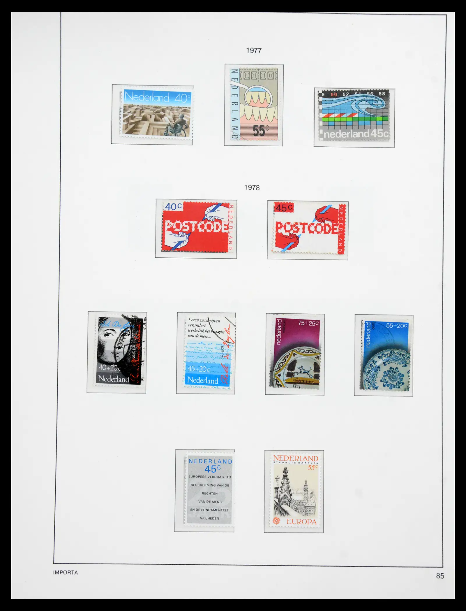 41159 0093 - Postzegelverzameling 41159 Nederland 1852-1980.