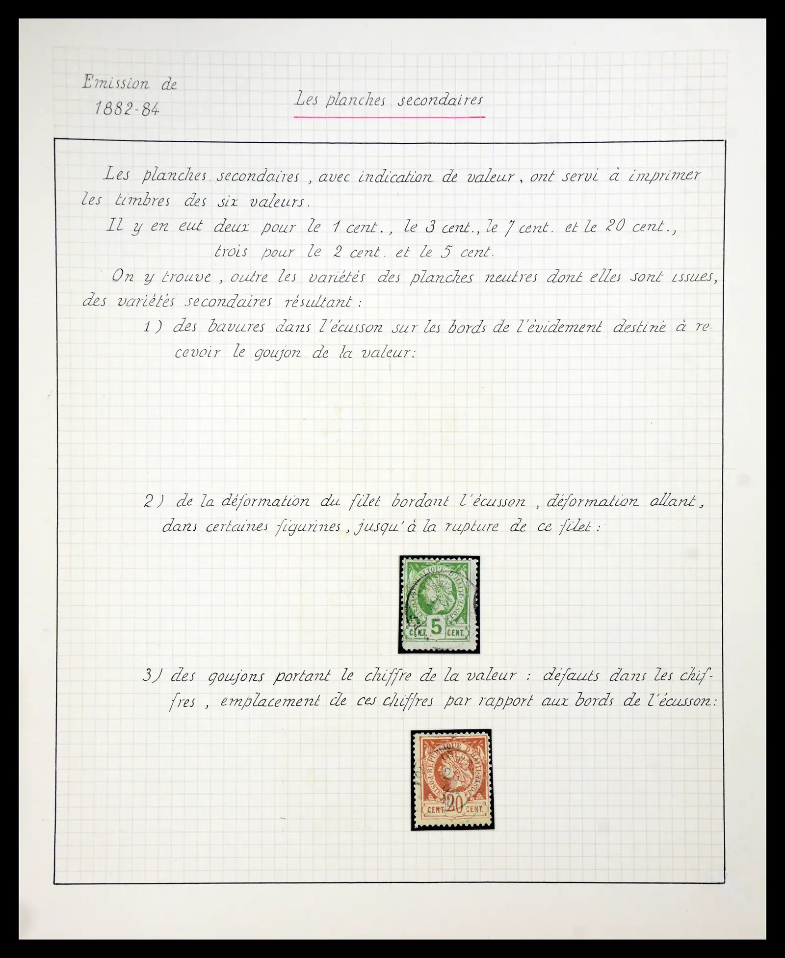 41161 0023 - Postzegelverzameling 41161 Haïti klassiek gespecialiseerd 1881-1887.