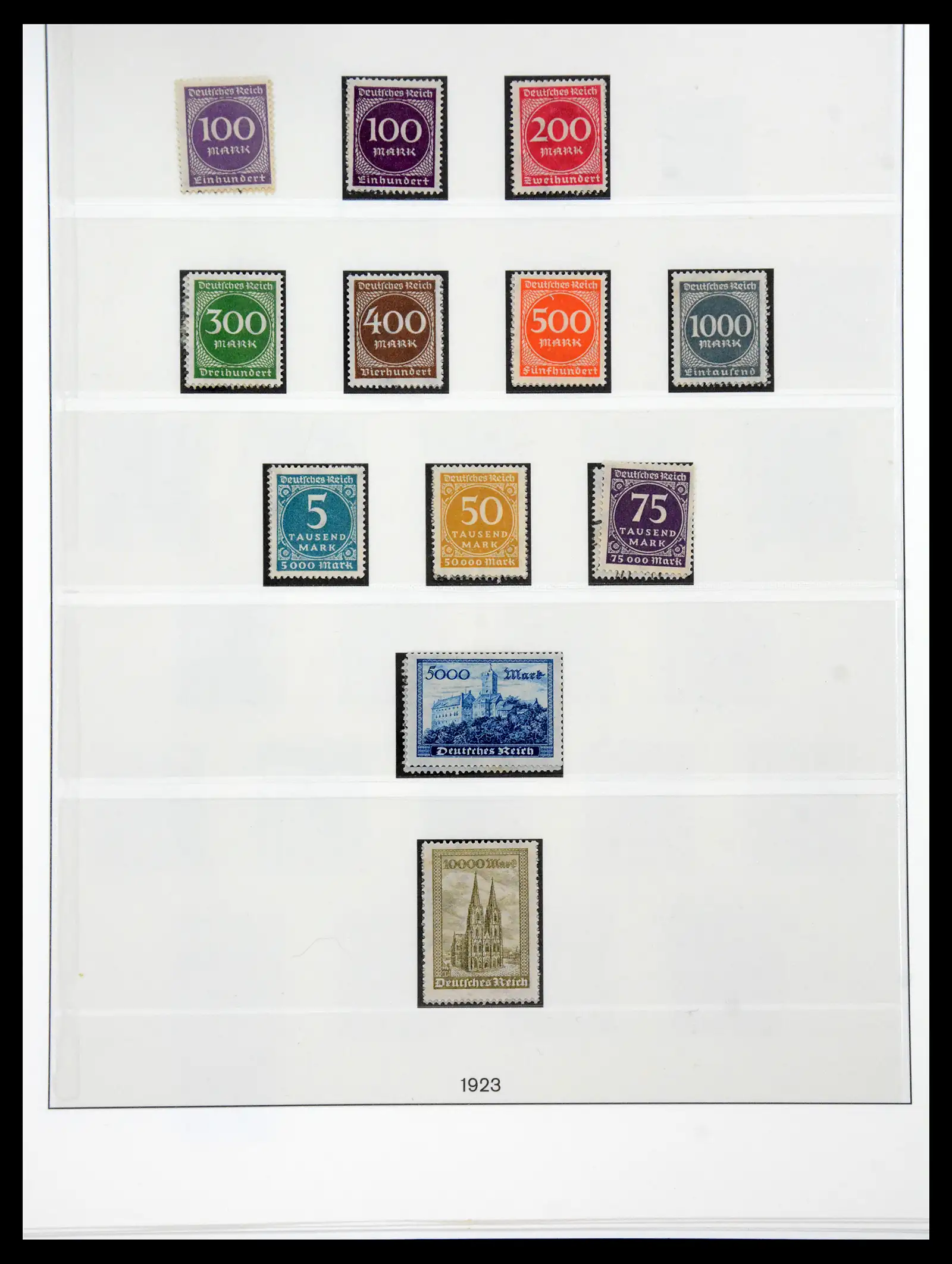 41164 0021 - Postzegelverzameling 41164 Duitse Reich infla compleet gebruikt 1916-1923.
