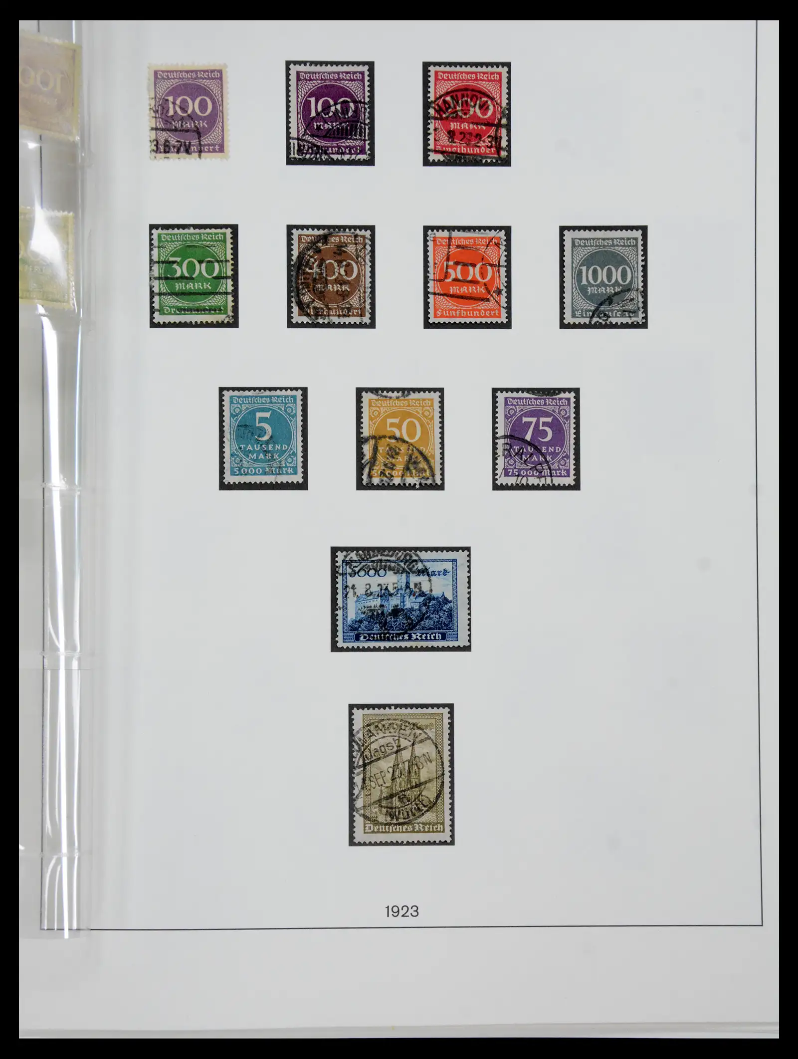 41164 0022 - Postzegelverzameling 41164 Duitse Reich infla compleet gebruikt 1916-1923.