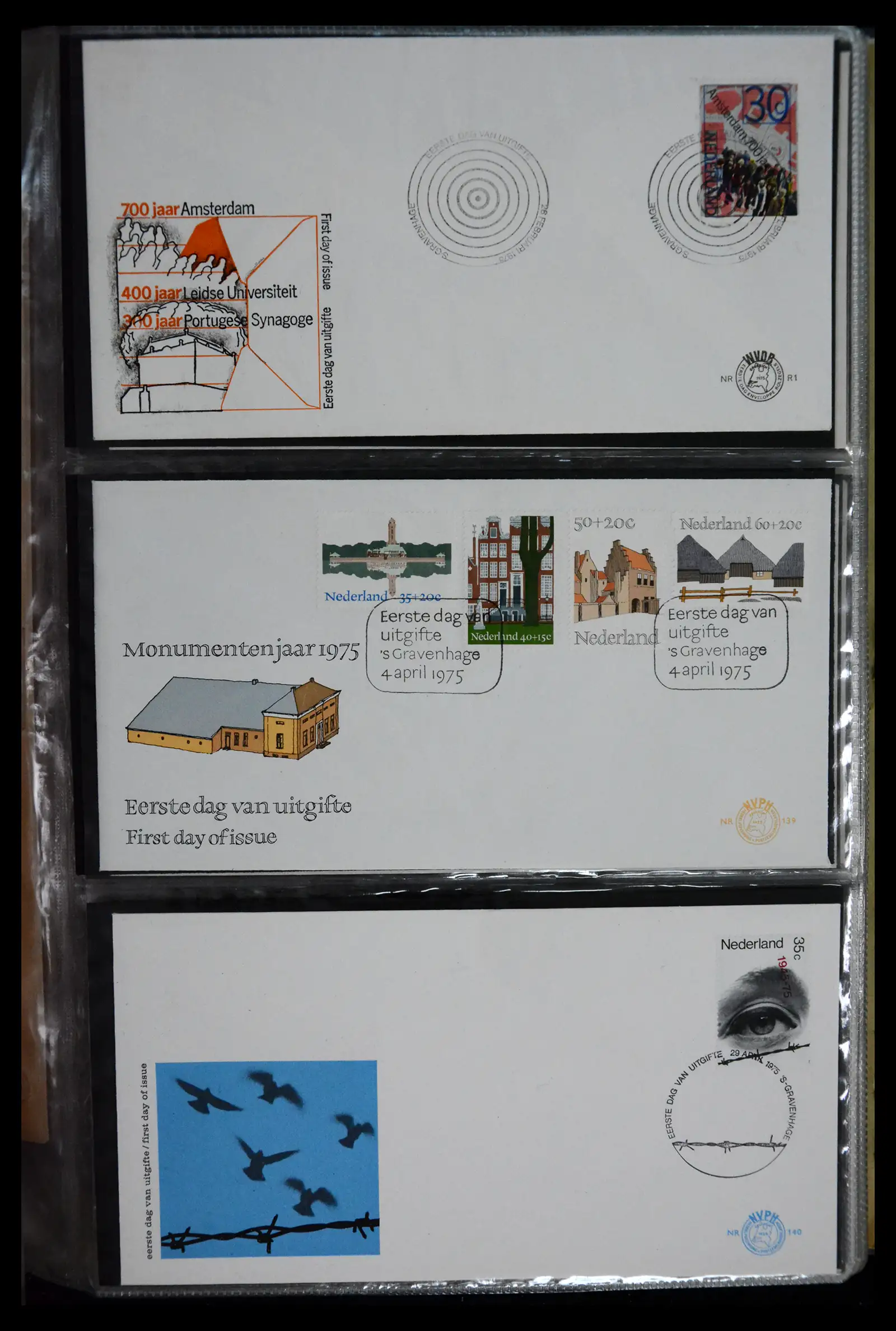 41166 0021 - Postzegelverzameling 41166 Nederland fdc's compleet 1967-2024!!