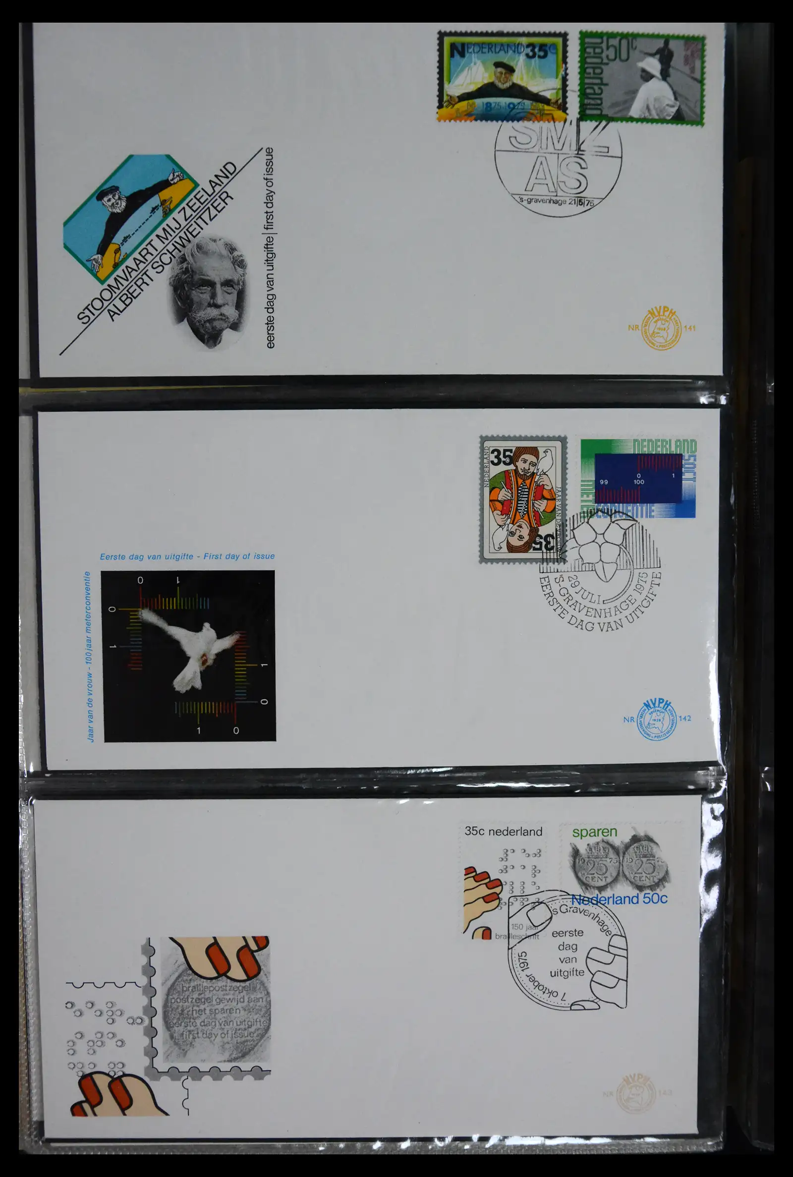 41166 0022 - Postzegelverzameling 41166 Nederland fdc's compleet 1967-2024!!