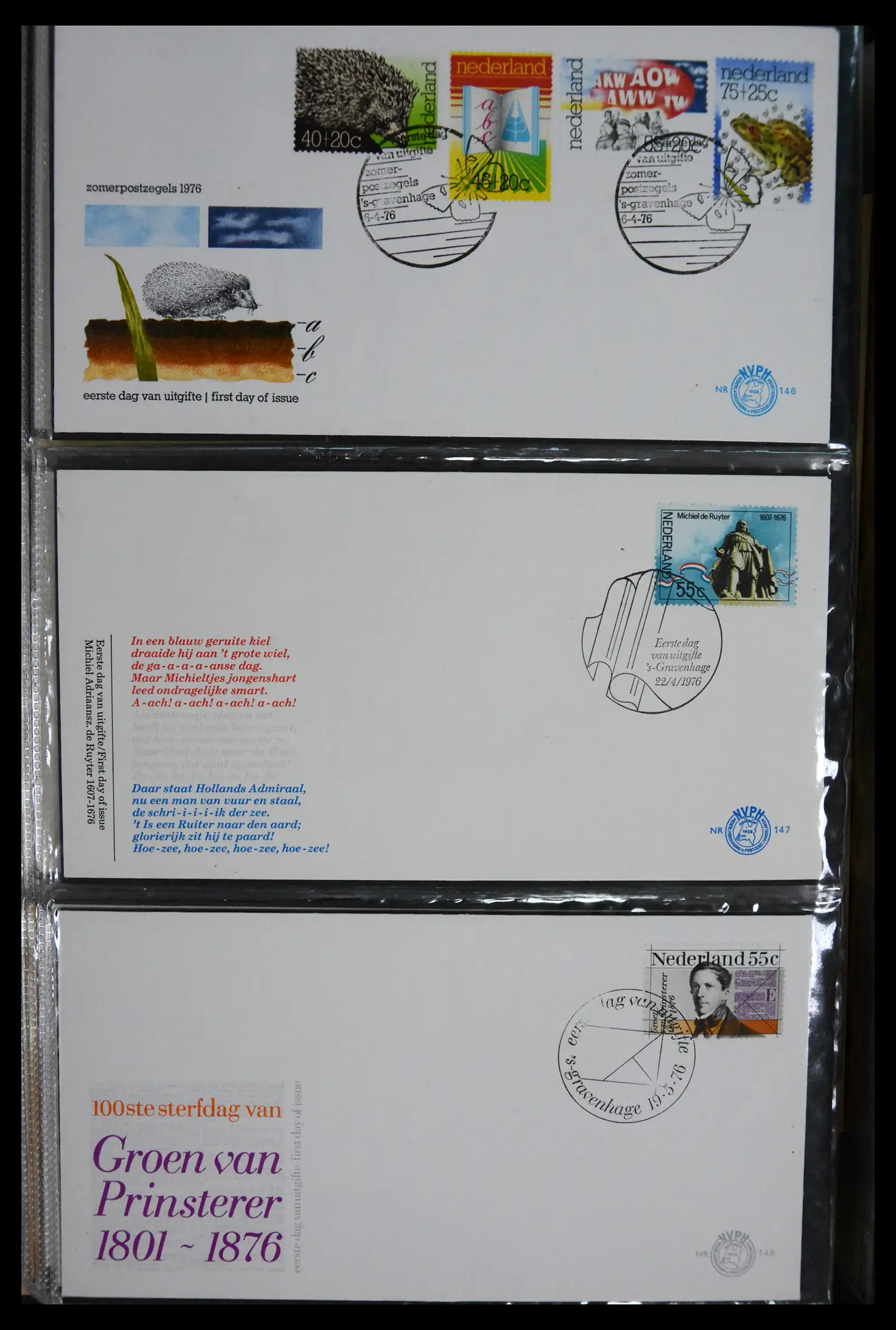 41166 0024 - Postzegelverzameling 41166 Nederland fdc's compleet 1967-2024!!