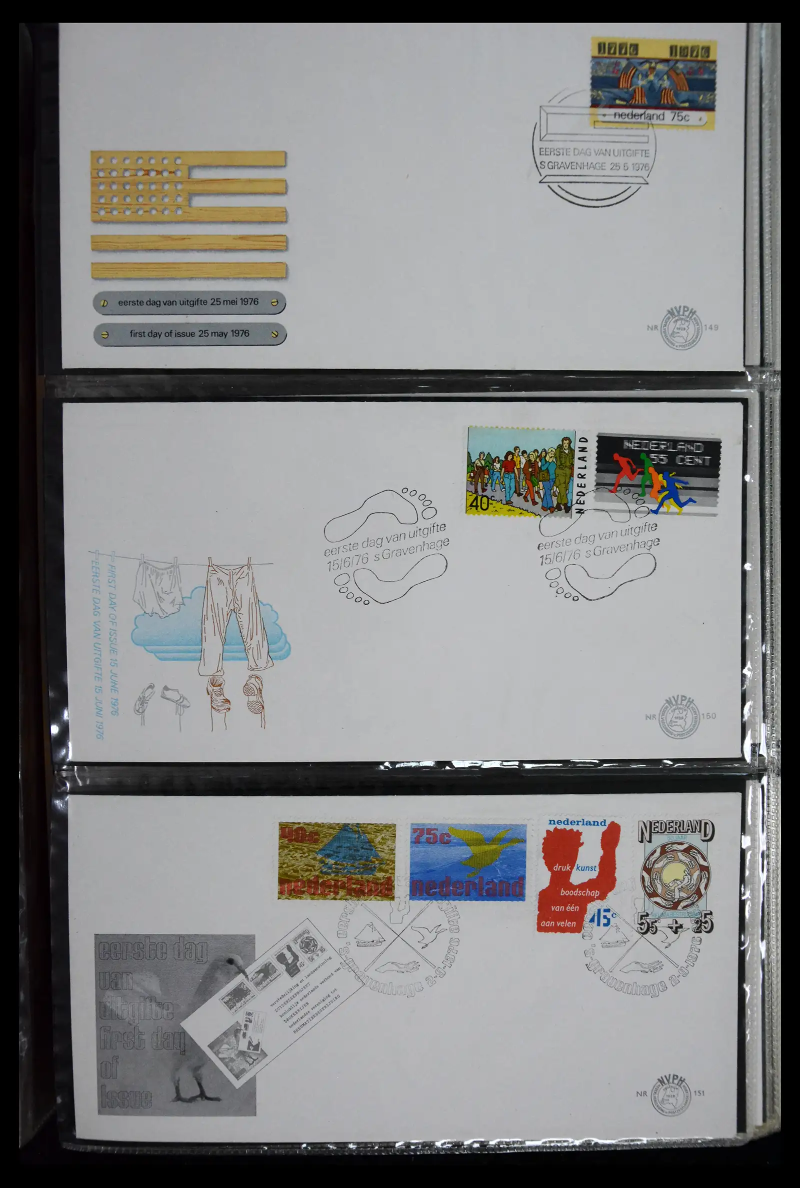 41166 0025 - Postzegelverzameling 41166 Nederland fdc's compleet 1967-2024!!
