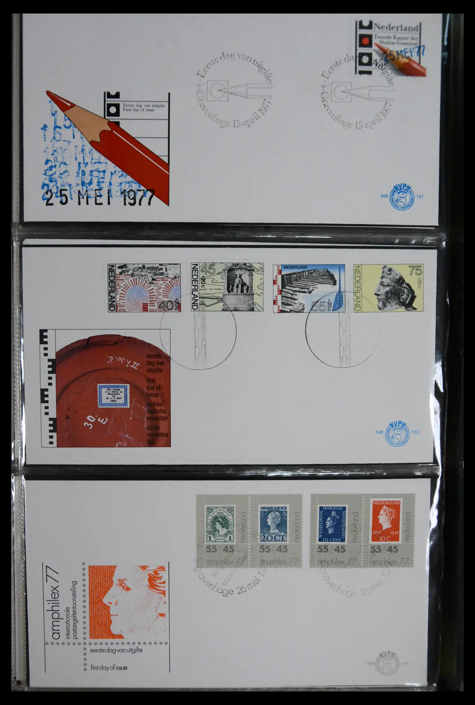 41166 0028 - Postzegelverzameling 41166 Nederland fdc's compleet 1967-2024!!