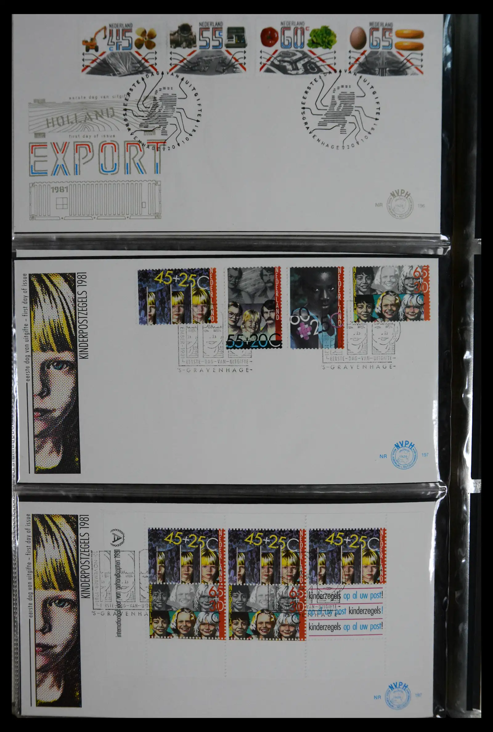41166 0044 - Postzegelverzameling 41166 Nederland fdc's compleet 1967-2024!!
