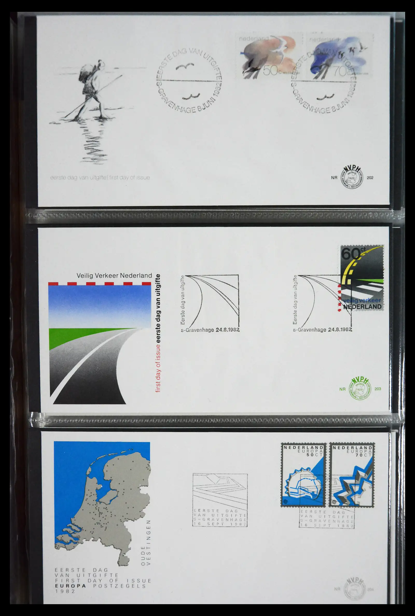 41166 0047 - Postzegelverzameling 41166 Nederland fdc's compleet 1967-2024!!