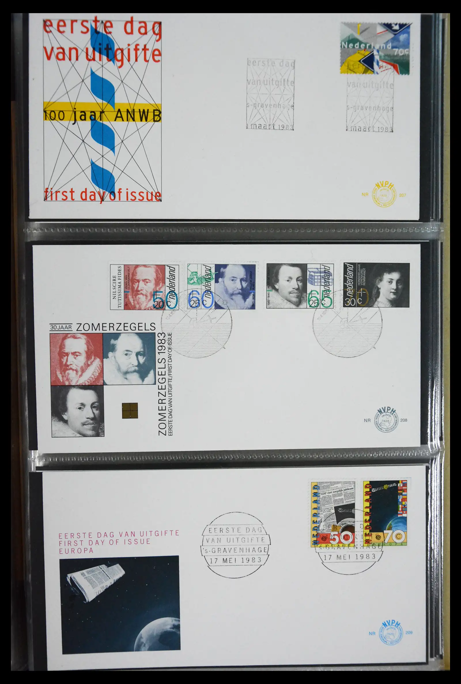 41166 0049 - Postzegelverzameling 41166 Nederland fdc's compleet 1967-2024!!