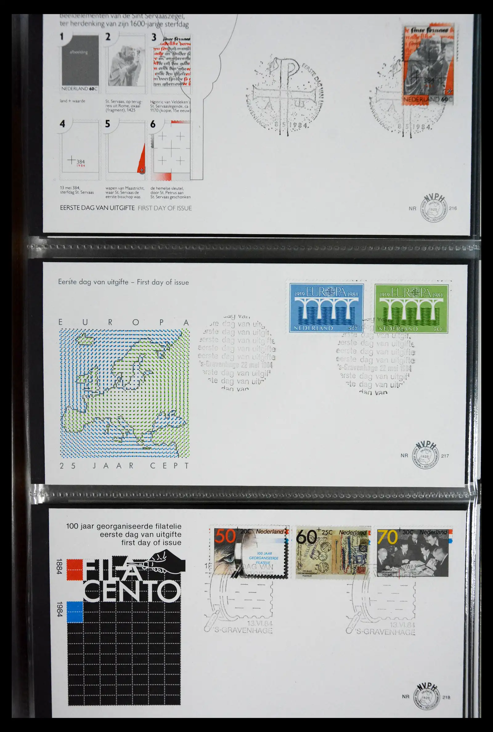41166 0053 - Postzegelverzameling 41166 Nederland fdc's compleet 1967-2024!!