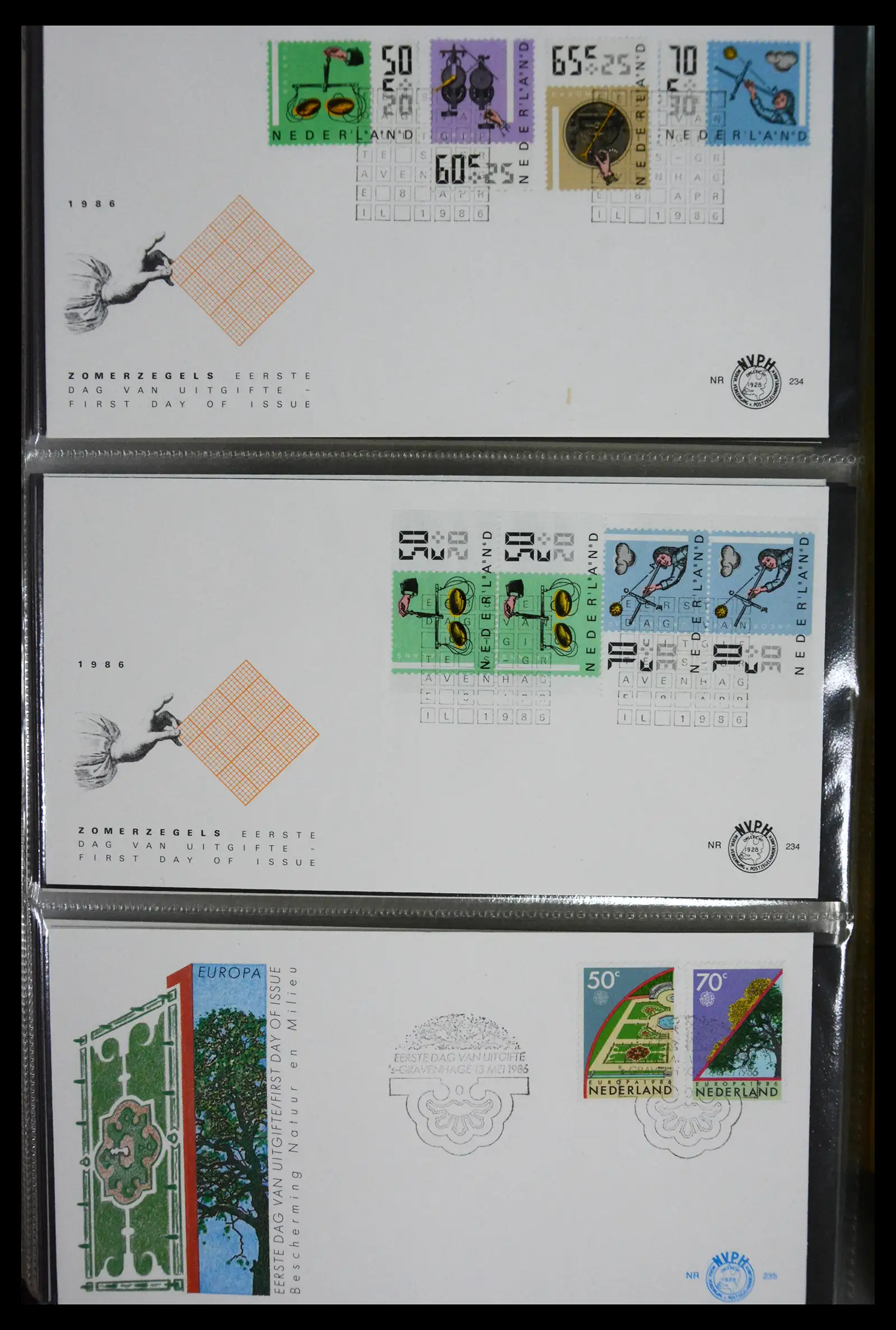 41166 0060 - Postzegelverzameling 41166 Nederland fdc's compleet 1967-2024!!