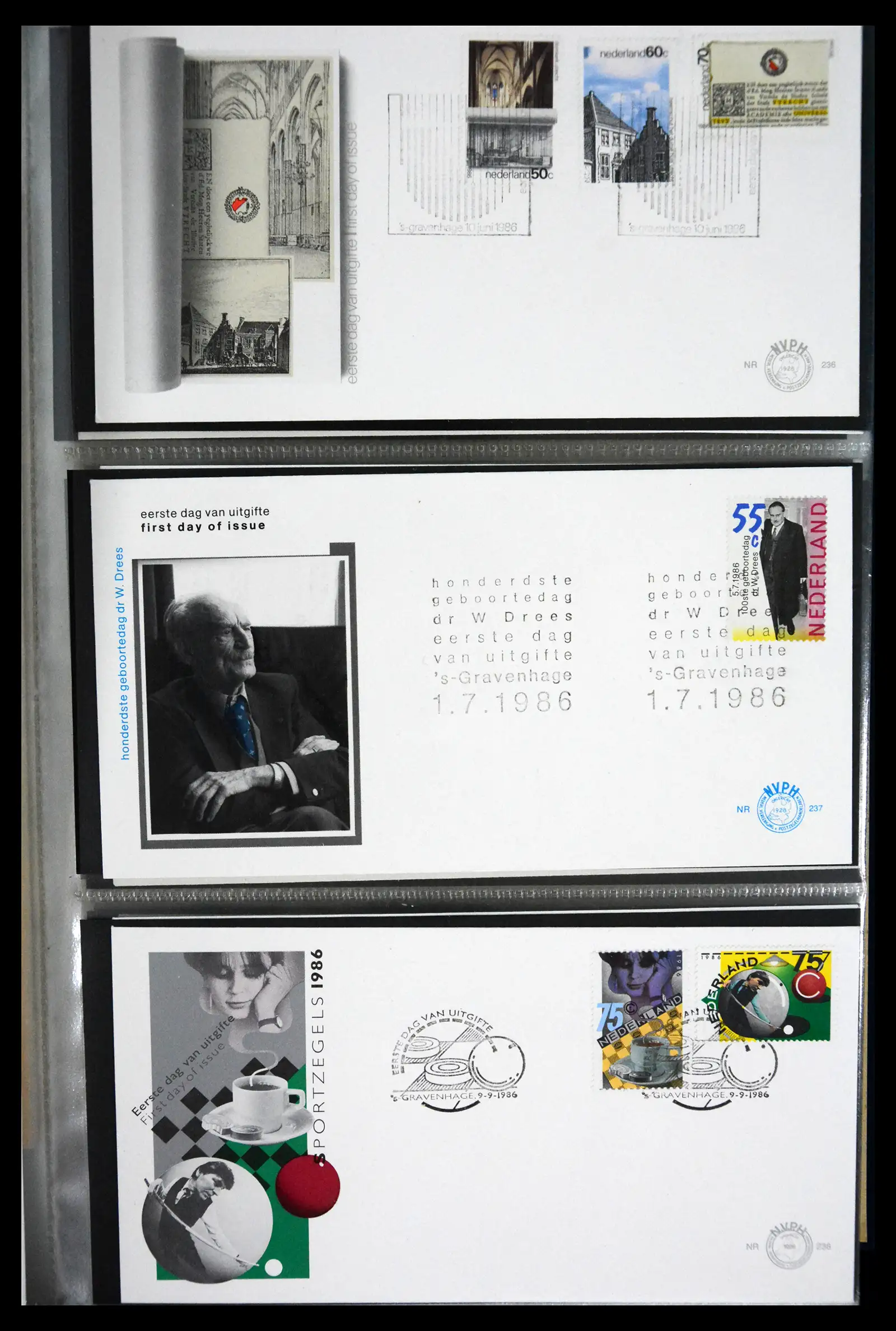 41166 0063 - Postzegelverzameling 41166 Nederland fdc's compleet 1967-2024!!