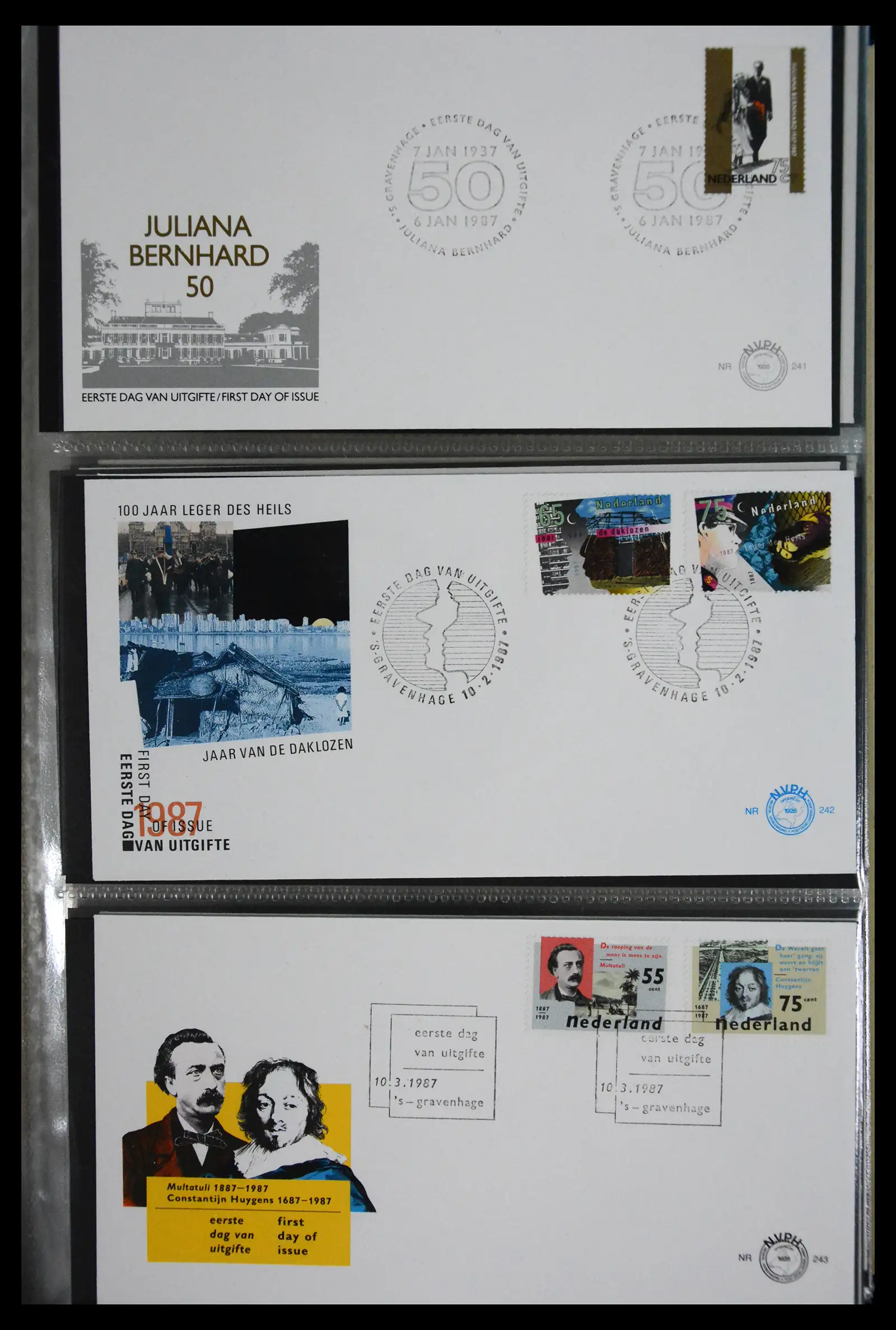 41166 0065 - Postzegelverzameling 41166 Nederland fdc's compleet 1967-2024!!