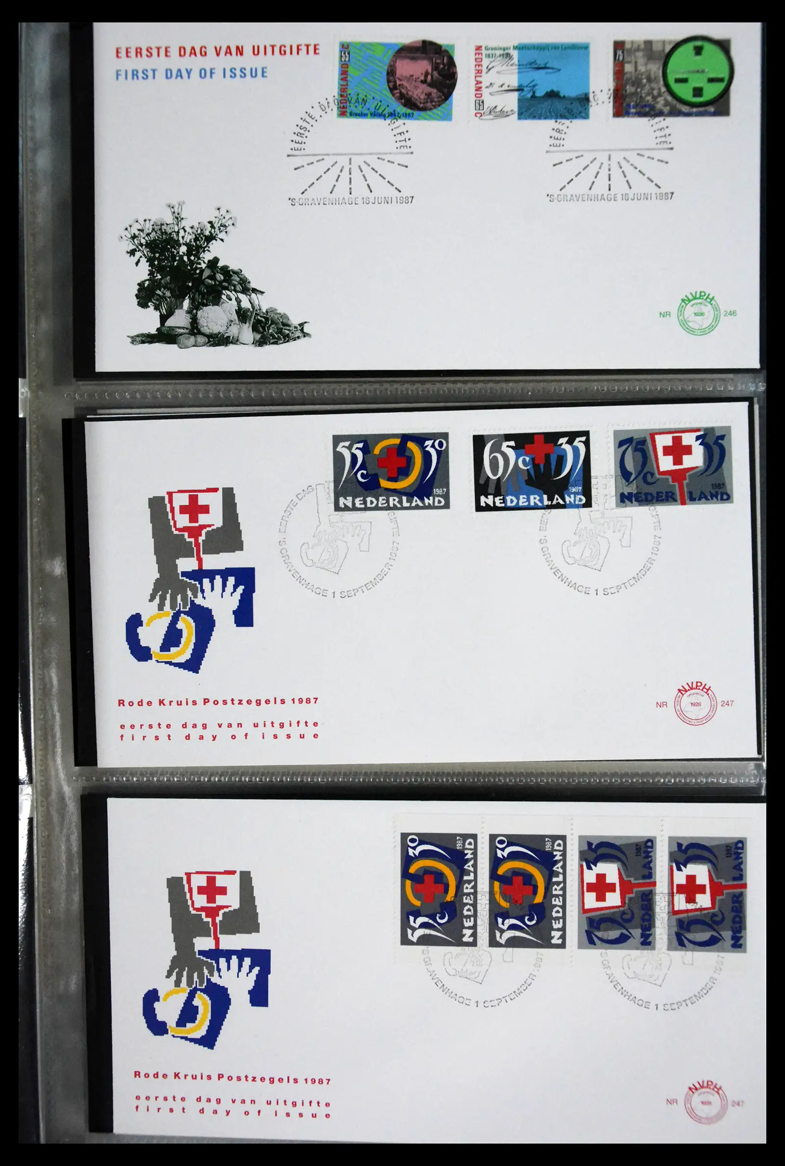 41166 0067 - Postzegelverzameling 41166 Nederland fdc's compleet 1967-2024!!