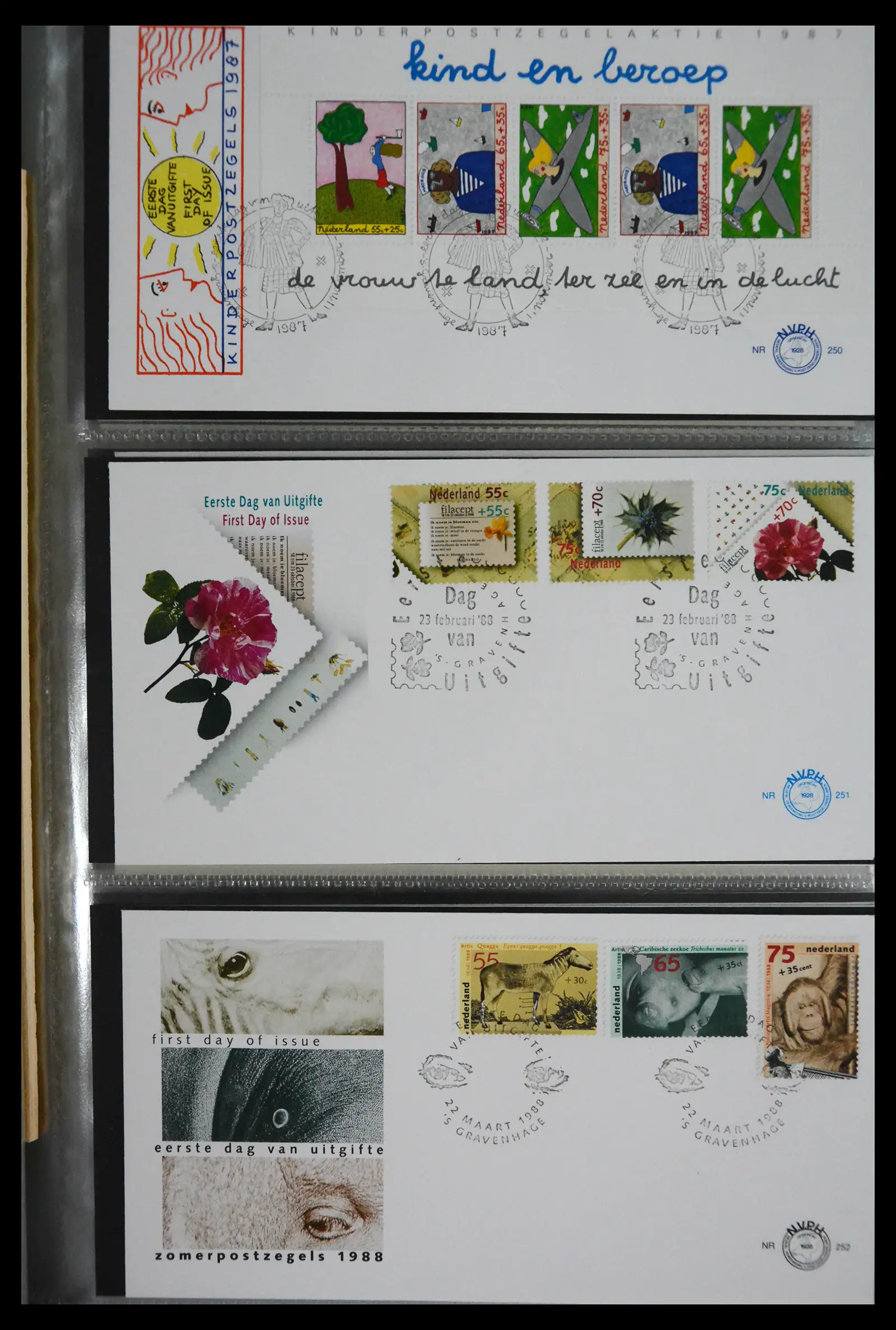 41166 0069 - Postzegelverzameling 41166 Nederland fdc's compleet 1967-2024!!