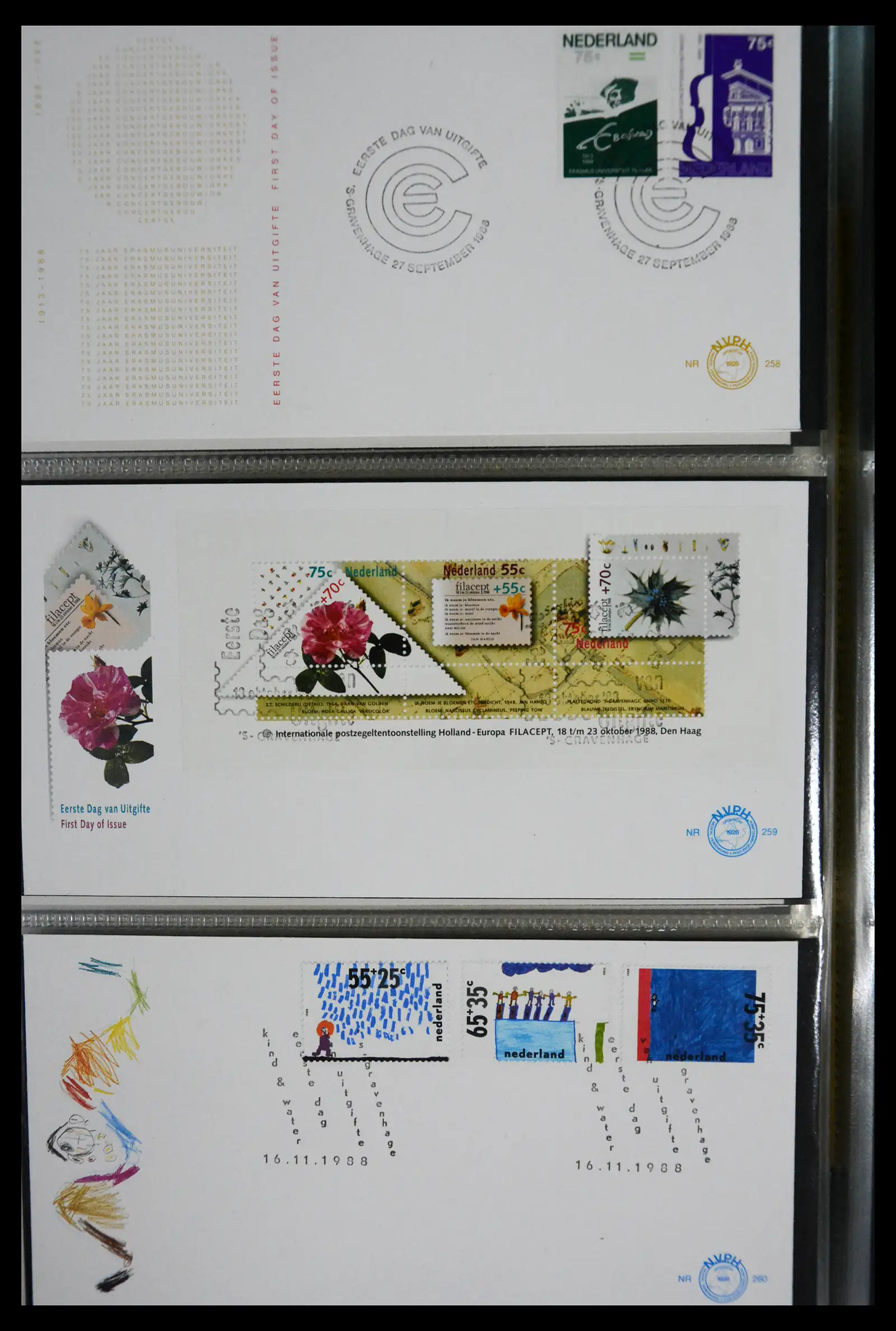 41166 0072 - Postzegelverzameling 41166 Nederland fdc's compleet 1967-2024!!