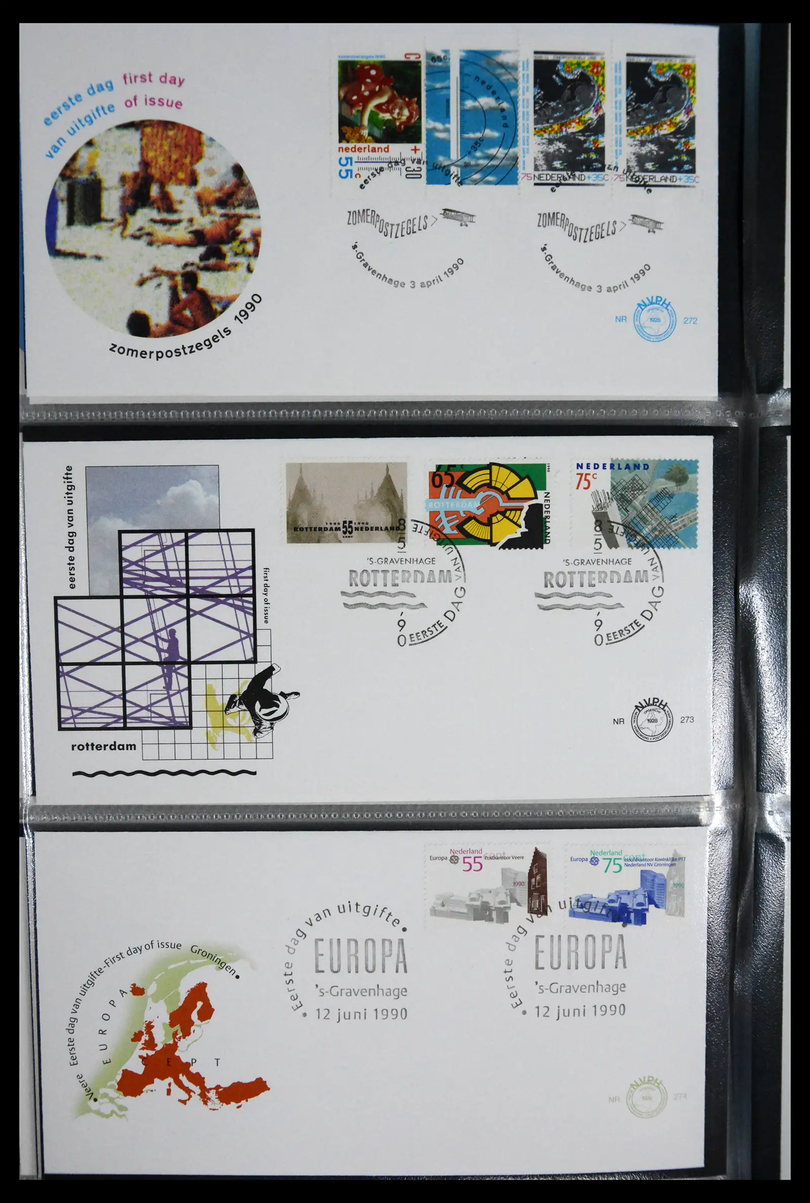 41166 0078 - Postzegelverzameling 41166 Nederland fdc's compleet 1967-2024!!