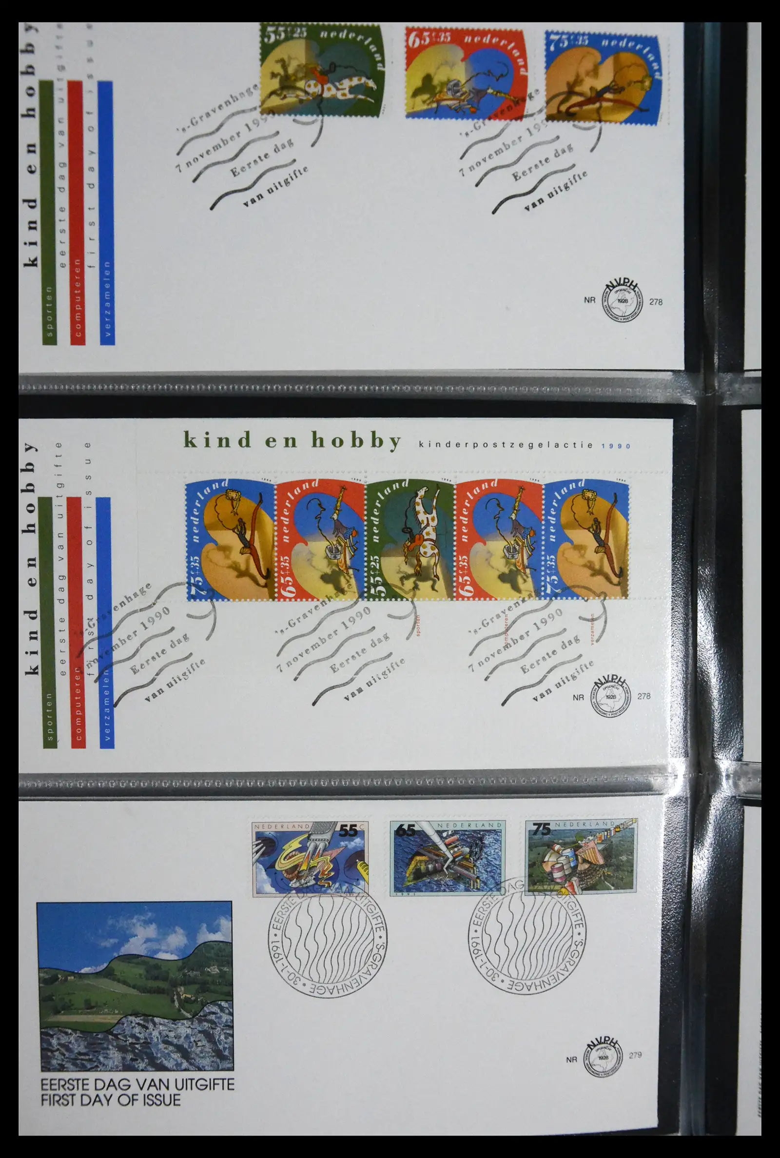 41166 0080 - Postzegelverzameling 41166 Nederland fdc's compleet 1967-2024!!