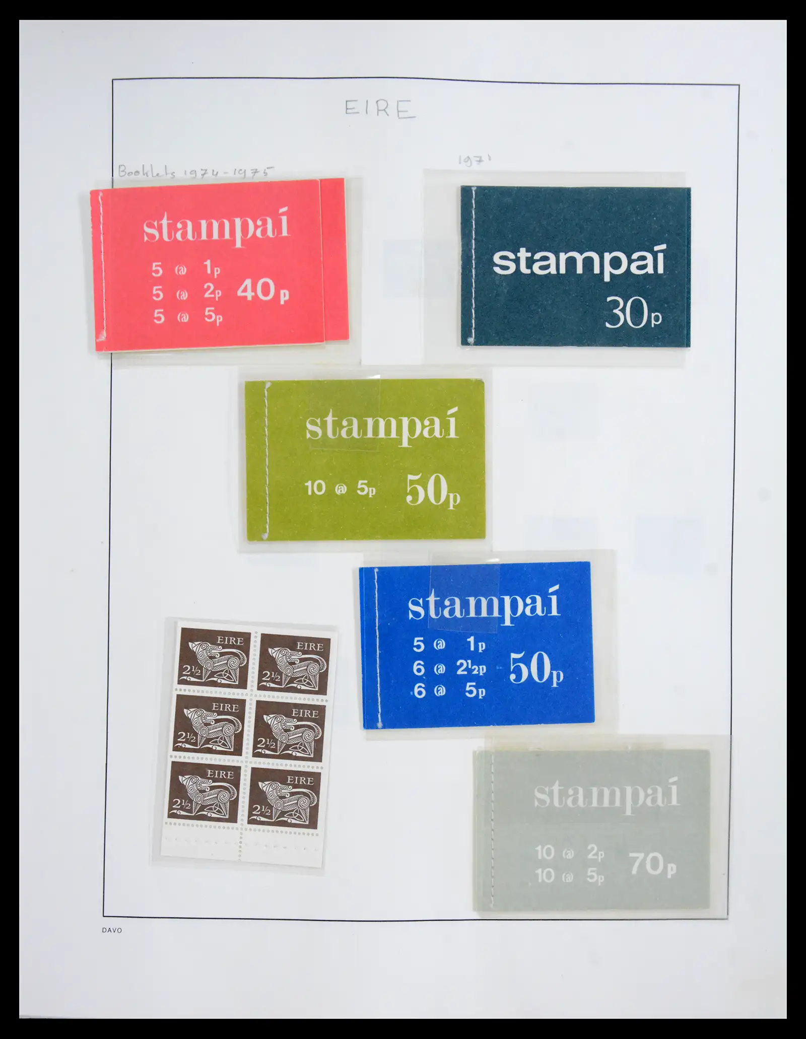 41167 0022 - Postzegelverzameling 41167 Ierland compleet 1940-2001.