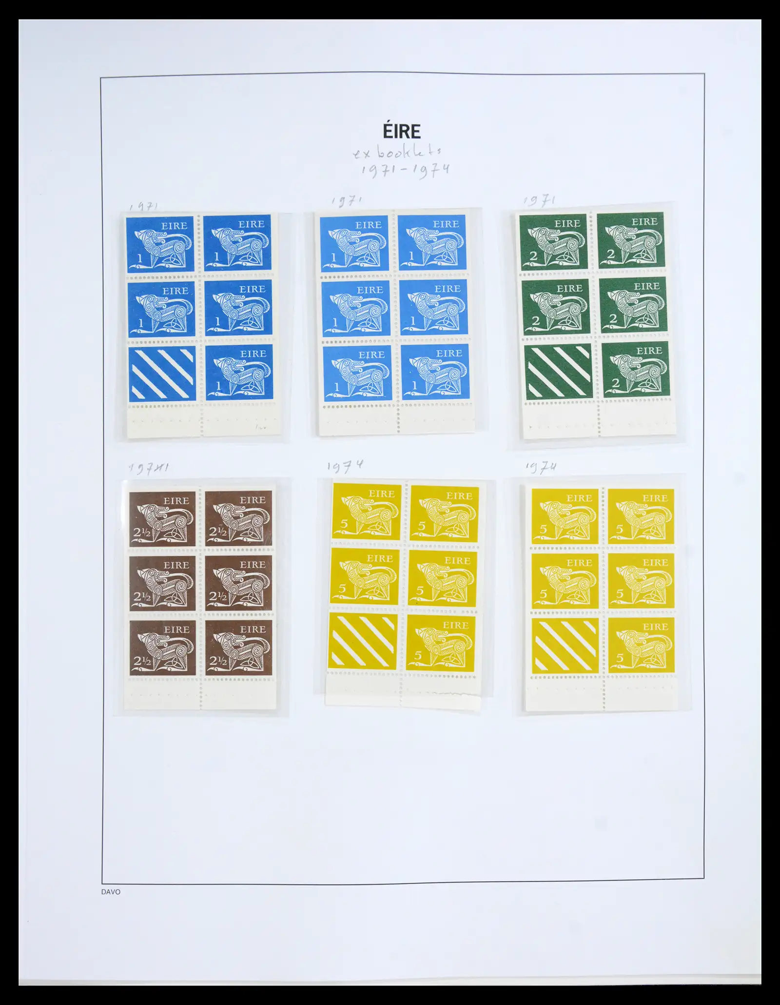 41167 0025 - Postzegelverzameling 41167 Ierland compleet 1940-2001.