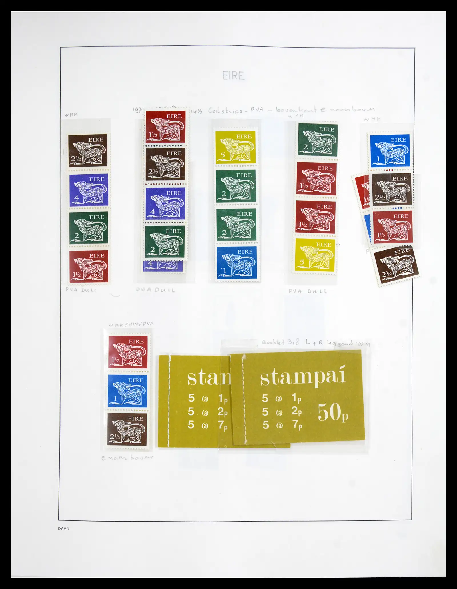 41167 0026 - Postzegelverzameling 41167 Ierland compleet 1940-2001.