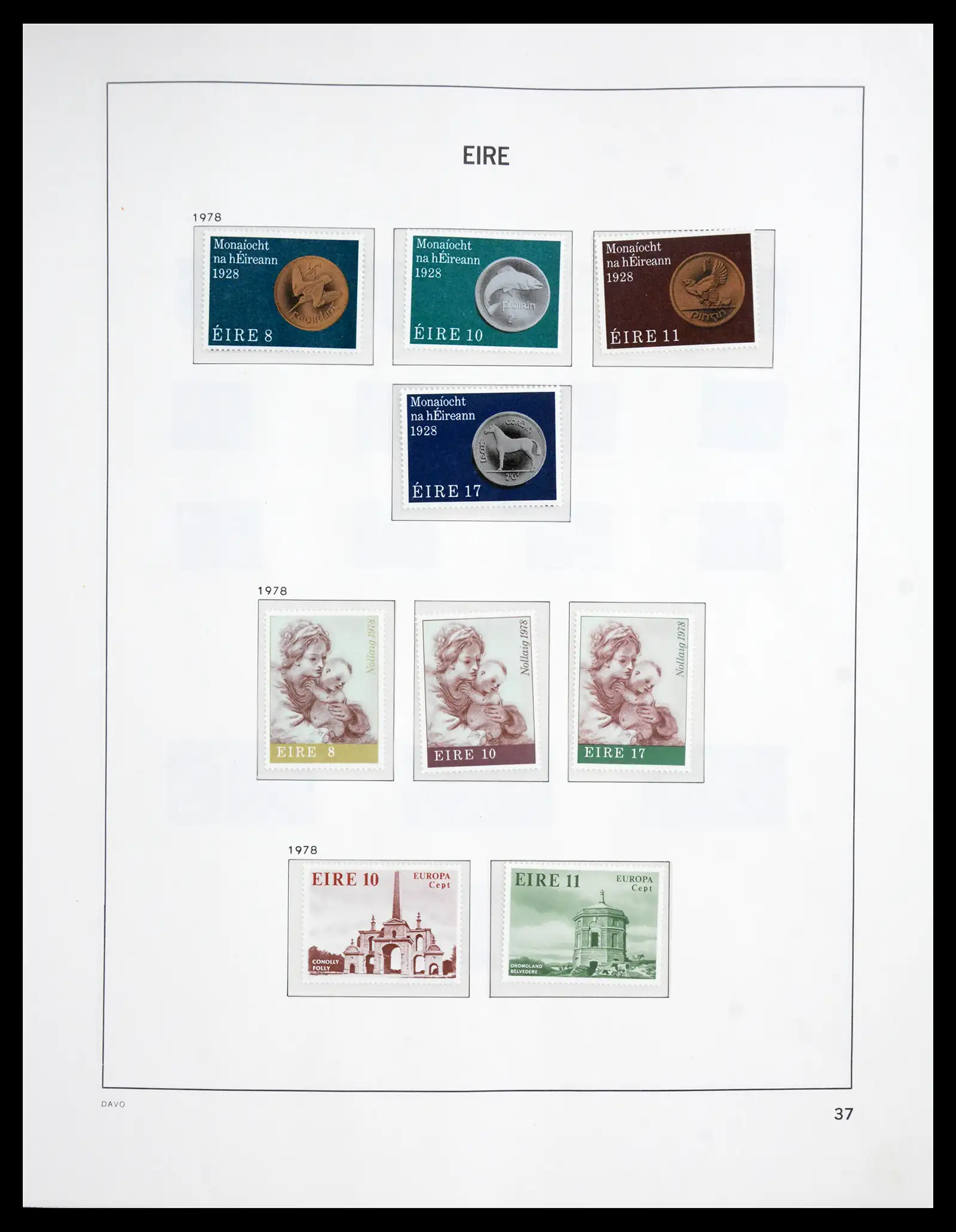 41167 0042 - Postzegelverzameling 41167 Ierland compleet 1940-2001.