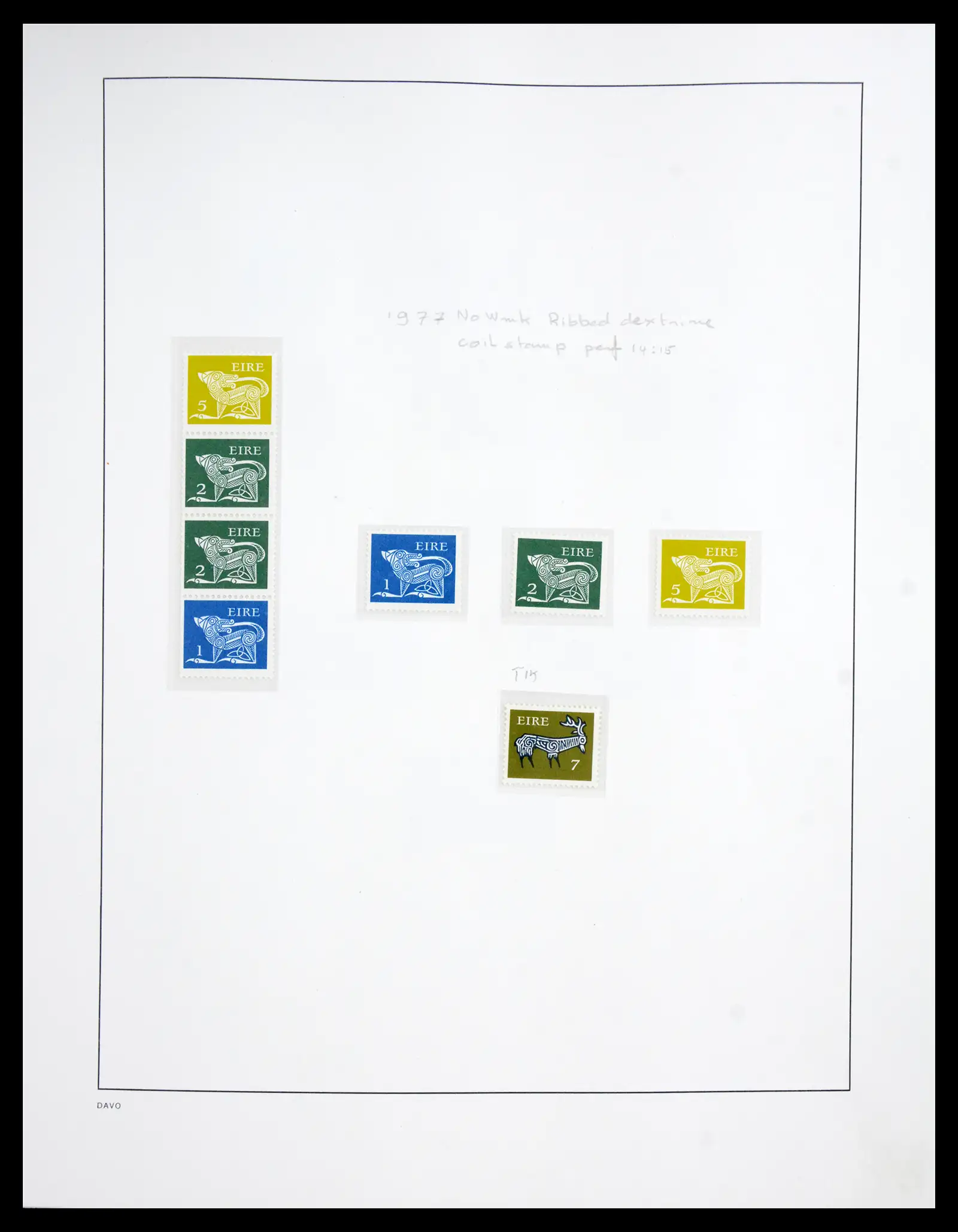 41167 0044 - Postzegelverzameling 41167 Ierland compleet 1940-2001.