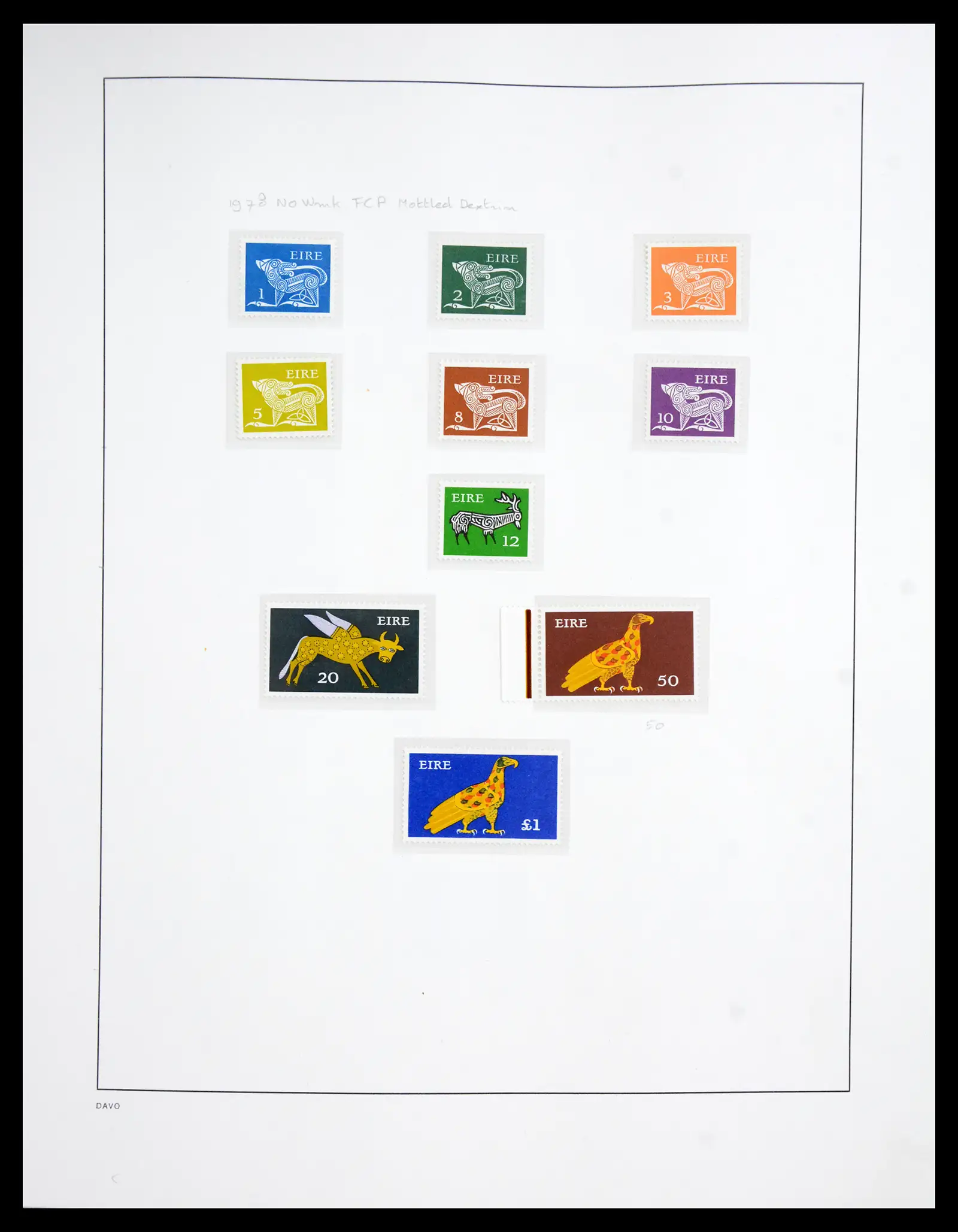 41167 0045 - Postzegelverzameling 41167 Ierland compleet 1940-2001.