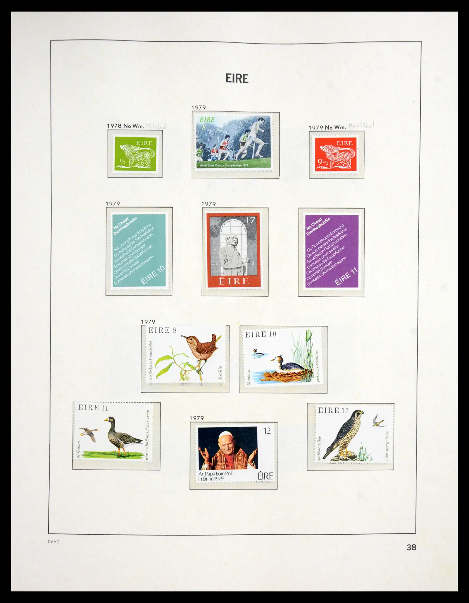 41167 0046 - Postzegelverzameling 41167 Ierland compleet 1940-2001.