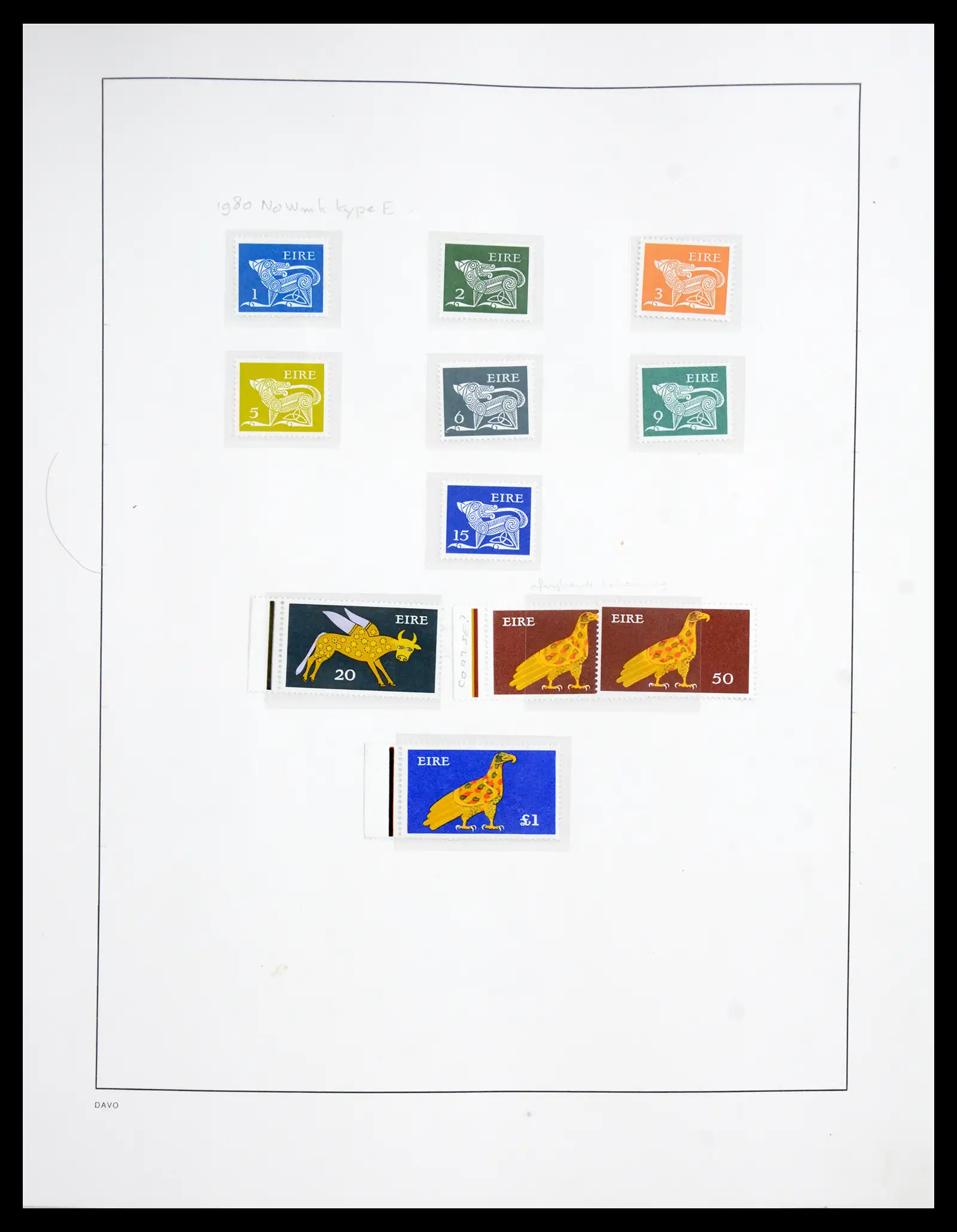 41167 0050 - Postzegelverzameling 41167 Ierland compleet 1940-2001.