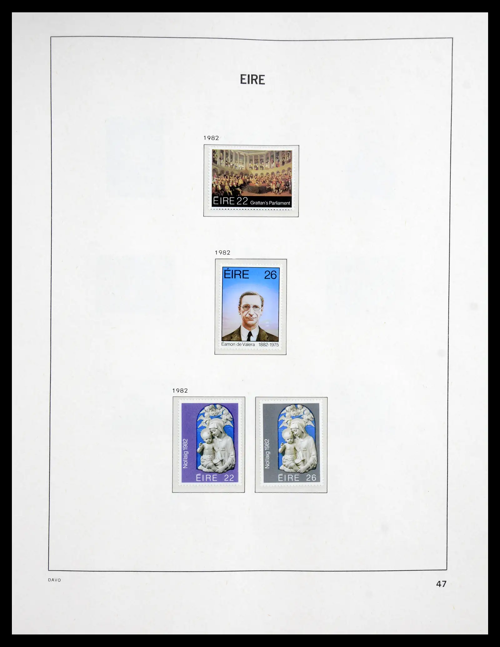 41167 0056 - Postzegelverzameling 41167 Ierland compleet 1940-2001.