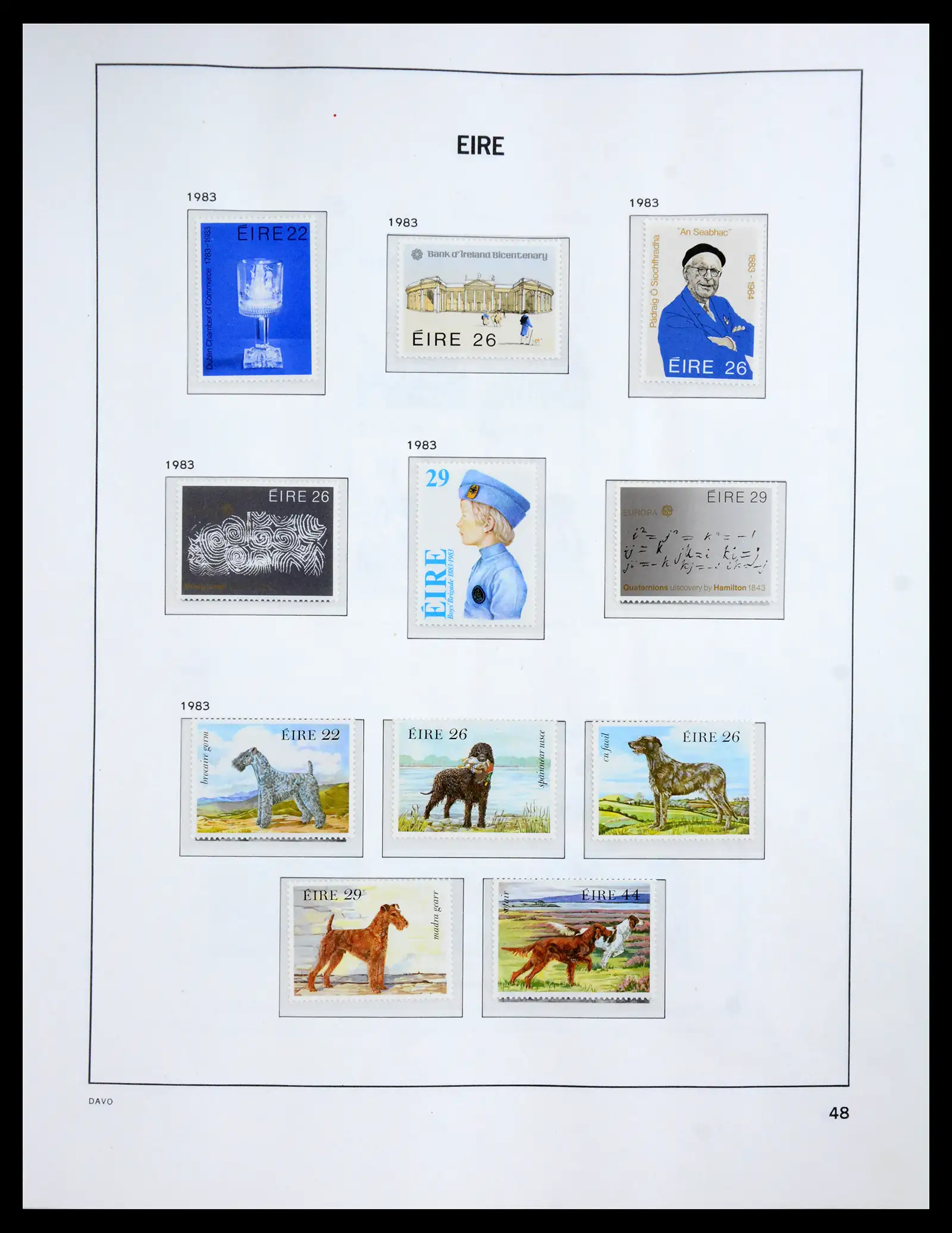 41167 0057 - Postzegelverzameling 41167 Ierland compleet 1940-2001.